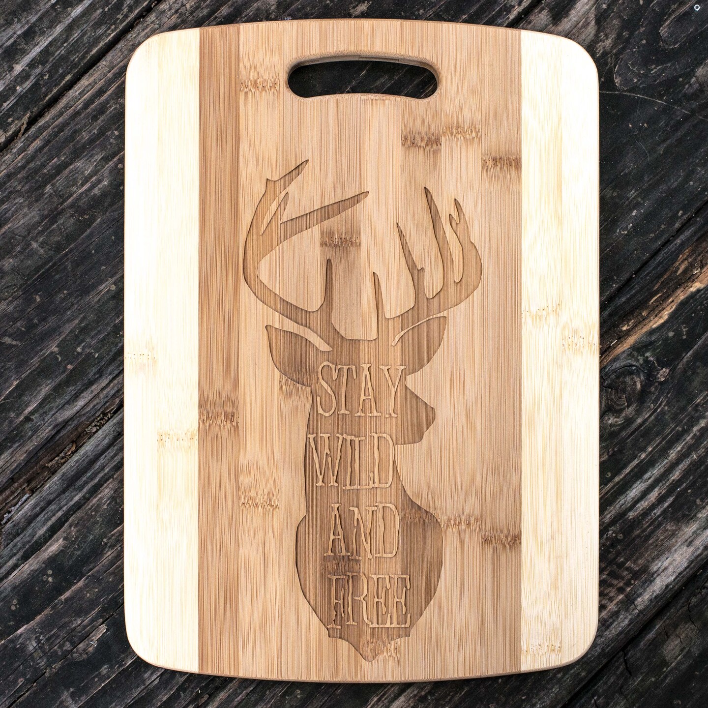 Stay Wild and Free Deer Cutting Board Stay Wild and Free Deer Cutting Board