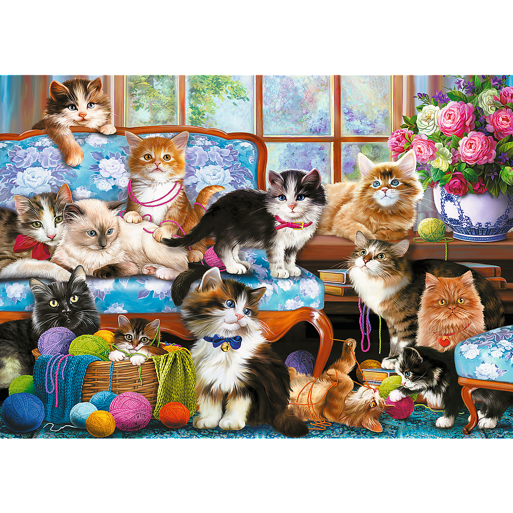 Schmidt Spiele Cat Selfie 500-Piece Jigsaw Puzzle - For Adults & Kids Ages 12+, 18.94" X 13.43"