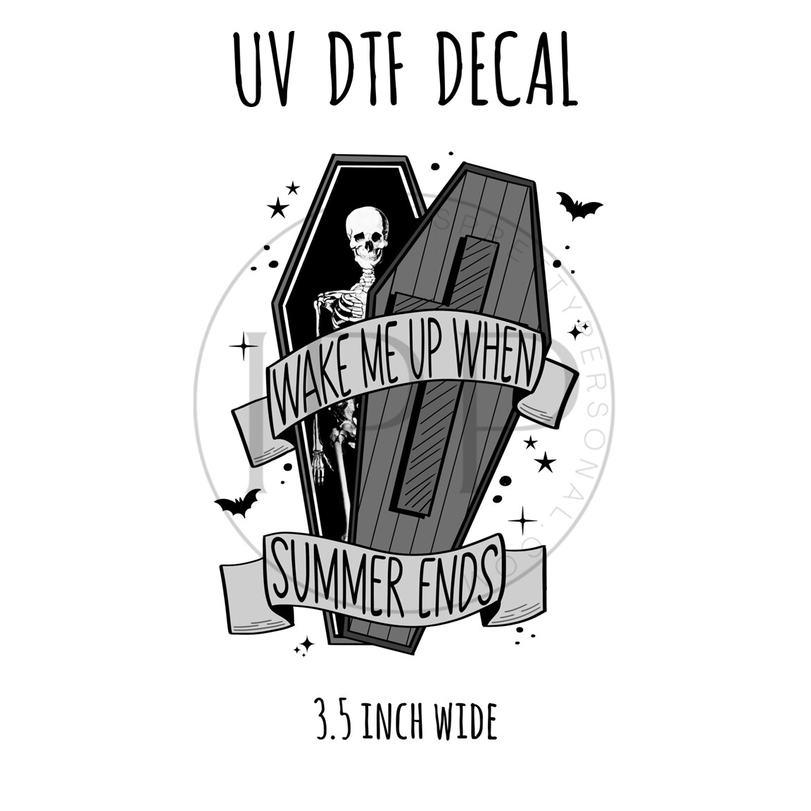 34- When Summer Ends 3.5 inch wide UV DTF decal | Michaels