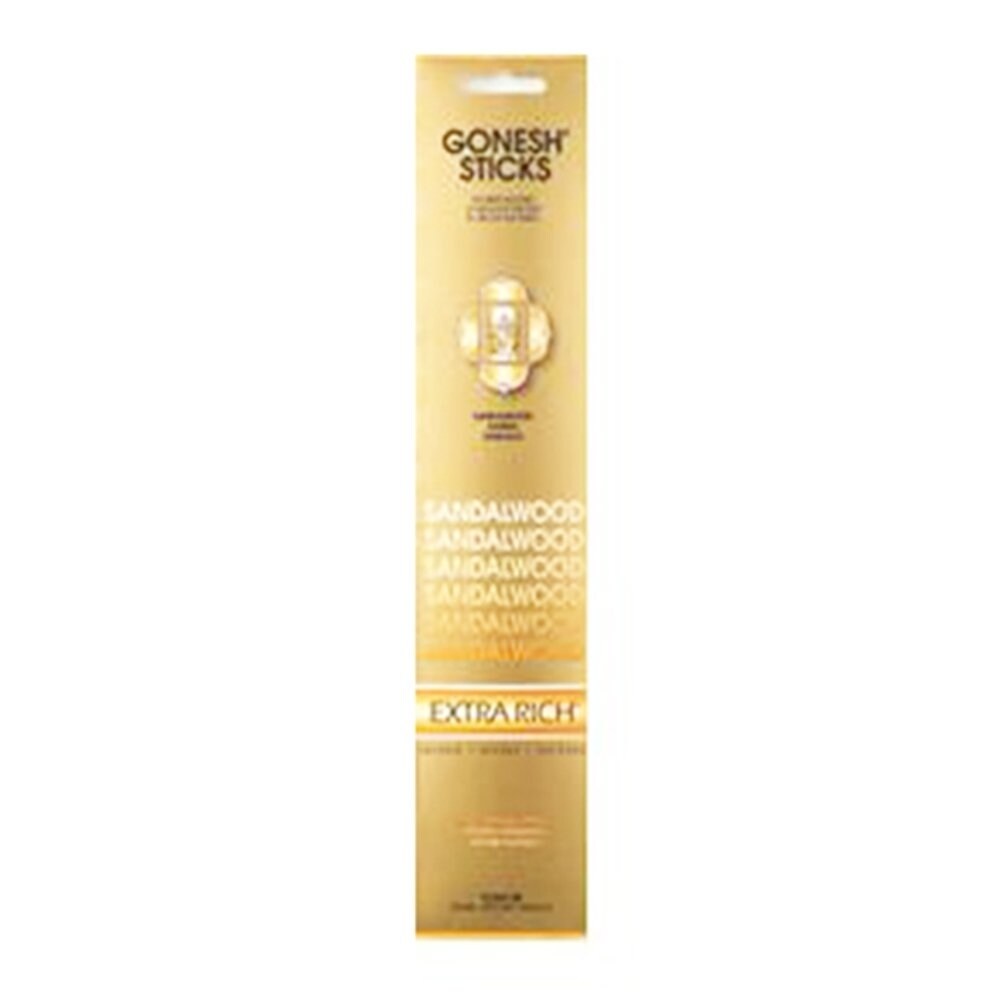 Gonesh   Incense Extra Rich- Sandalwood (20 Sticks In 1 Pack) 208022