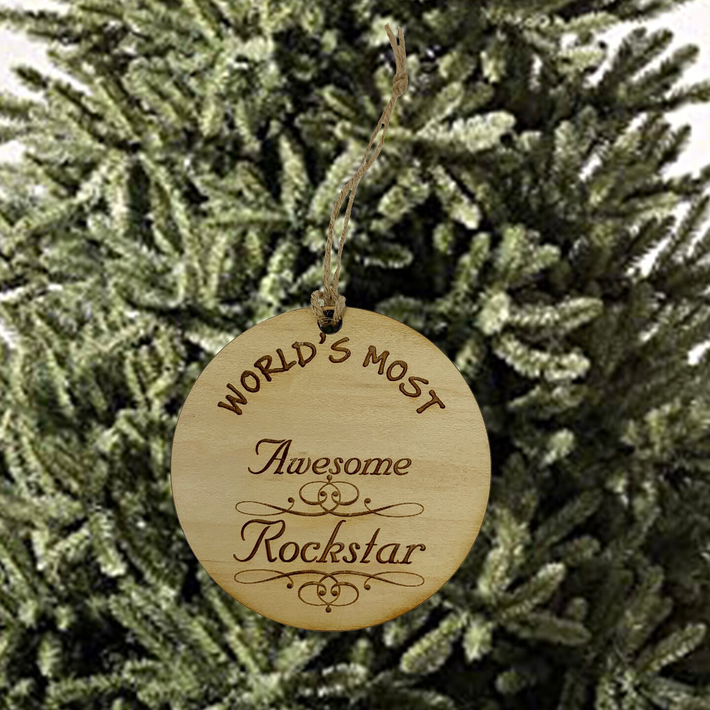 Worlds most Awesome Rockstar - Ornament Worlds most Awesome Rockstar - Ornament