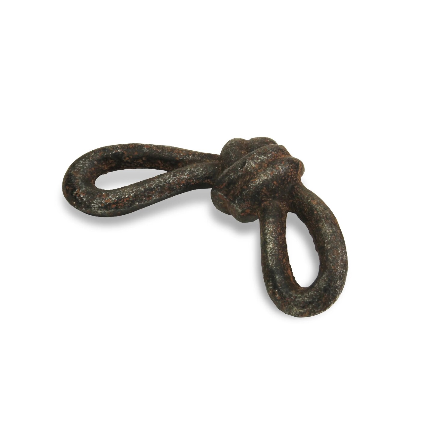 Contemporary Home Living 6&#x22; Black Cast Iron Knot Outdoor Tabletop Decor