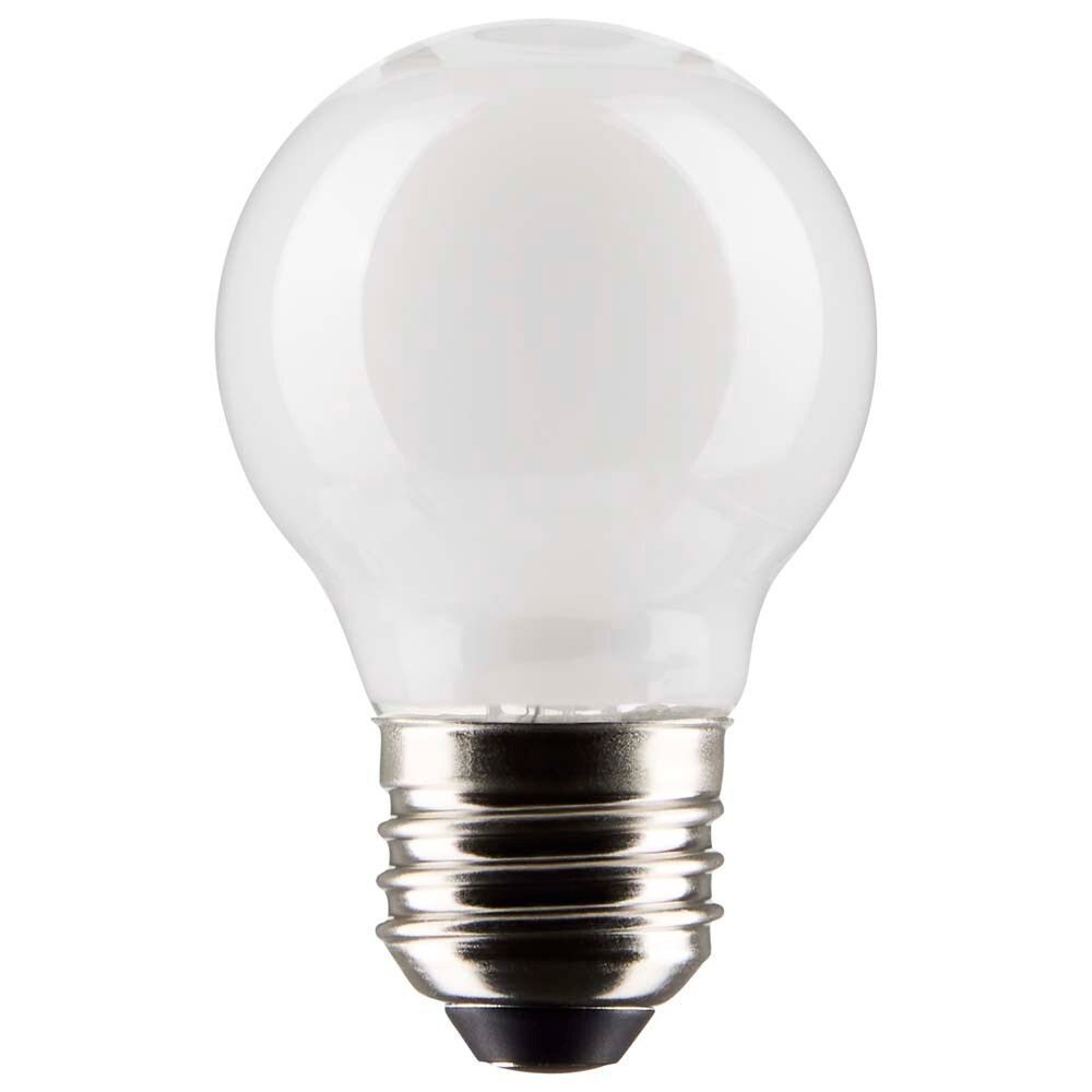 Satco 5.5w G16.5 Globe Filament LED 4000K Medium Base White Dimmable - 60w equiv
