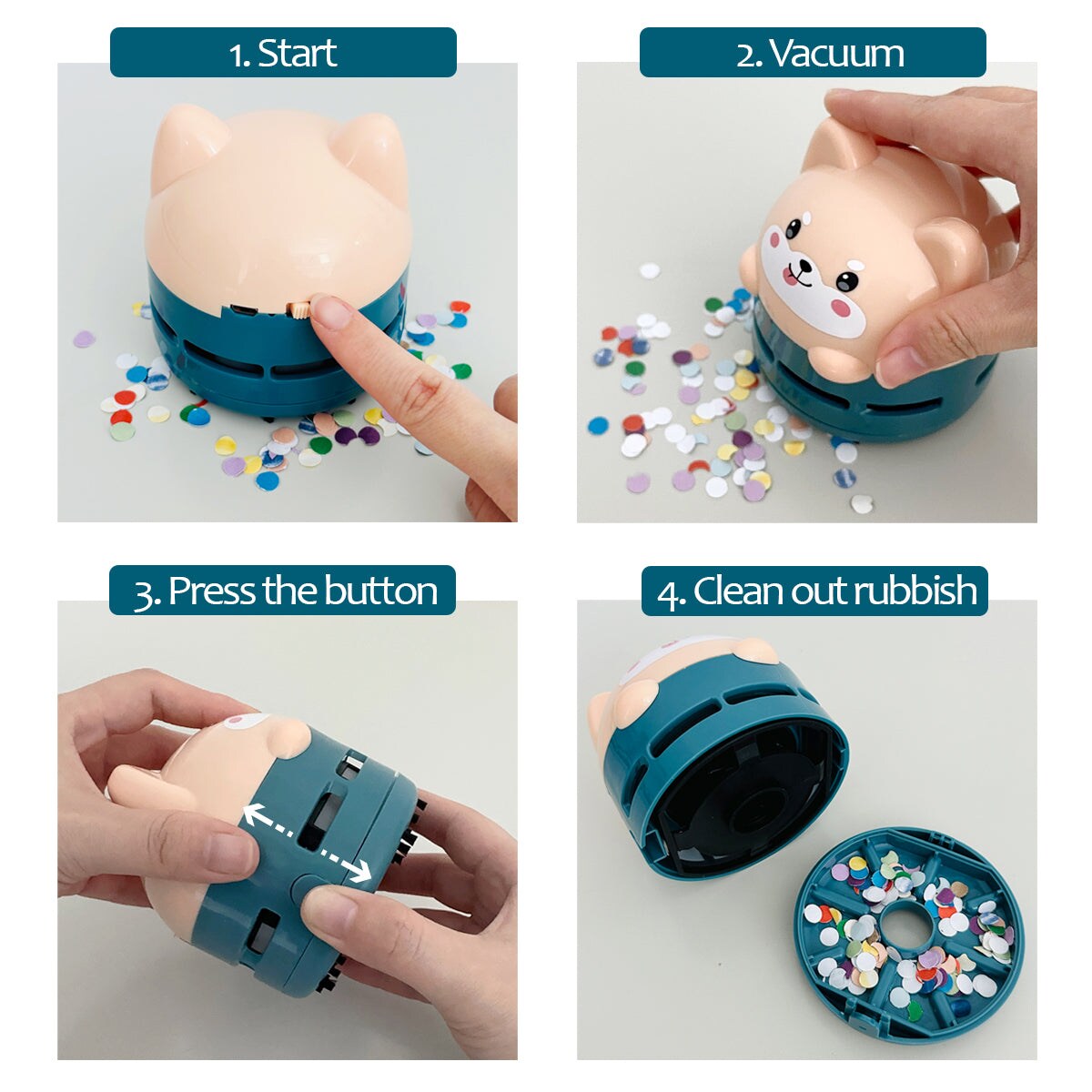 Wrapables Mini Portable USB Desktop Vacuum