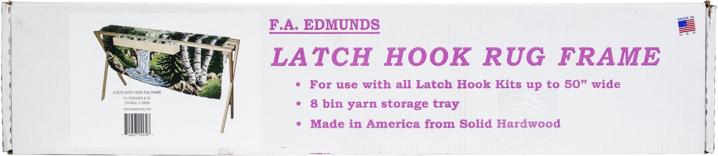 Frank A. Edmunds Floor Standing Rug Hooking Frame-17&#x22;X30&#x22;X45&#x22;