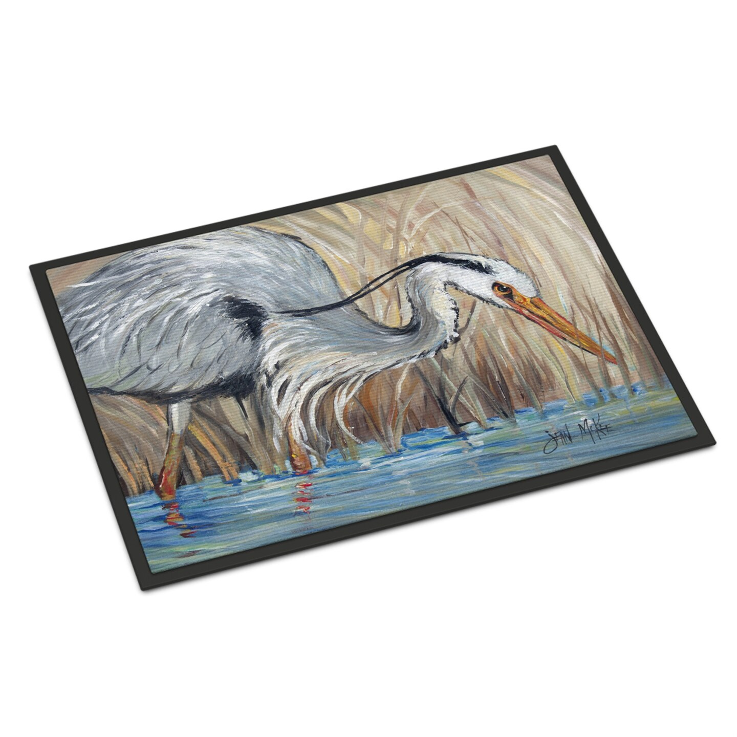 &#x22;Caroline&#x27;s Treasures Blue Heron in the Reeds Indoor or Outdoor Mat, 18&#x22;&#x22; x 27&#x22;&#x22;, Multicolor&#x22;