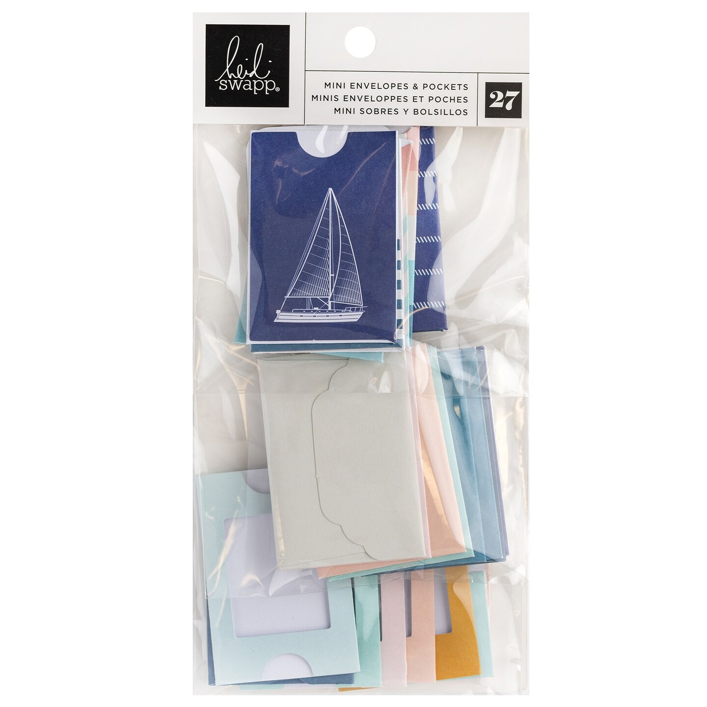 Heidi Swapp Set Sail Mini Envelopes &#x26; Pockets-27/Pkg