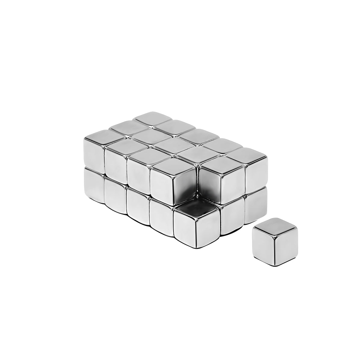 Wrapables Cube Neodymium Magnets, Strong Magnets for Refrigerator