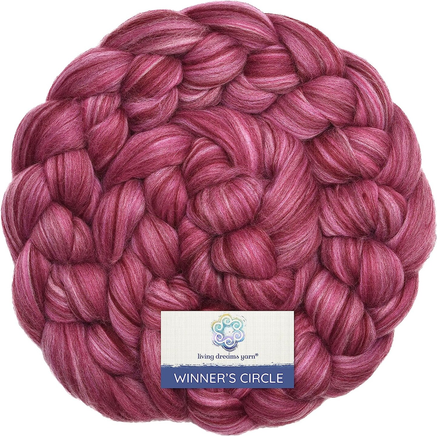100% Superfine Merino Fiber: Winner's Circle. Soft Combed Top Roving Color Blend for Spinning, Felting, Weaving