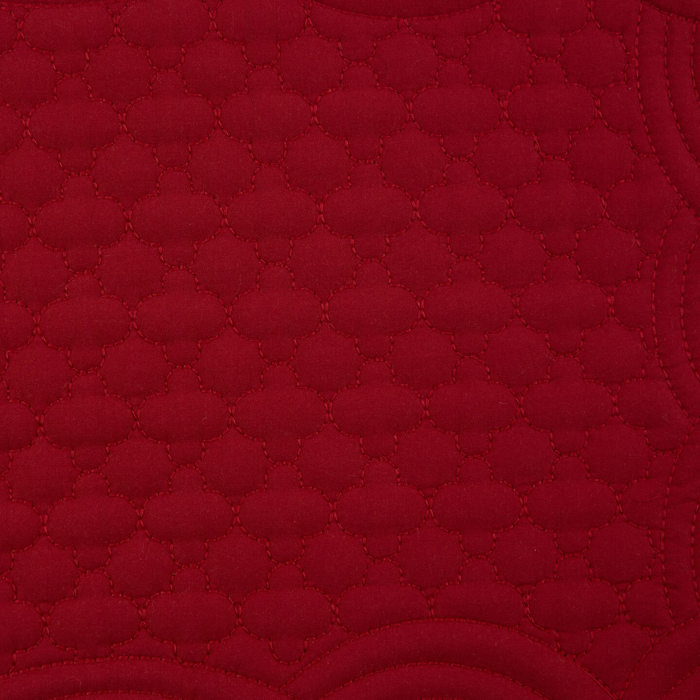 DII Cranberry Quilted Farmhouse Placemat (Set of 6)