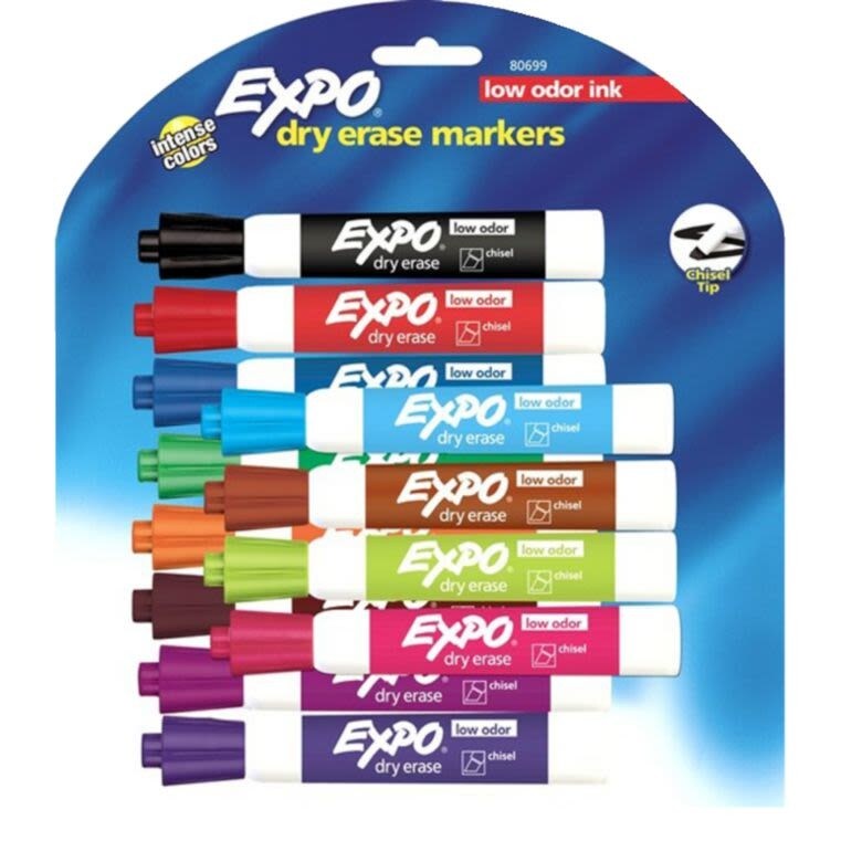 Expo® Broad Chisel Tip Dry Erase Markers (Set of 12) Michaels