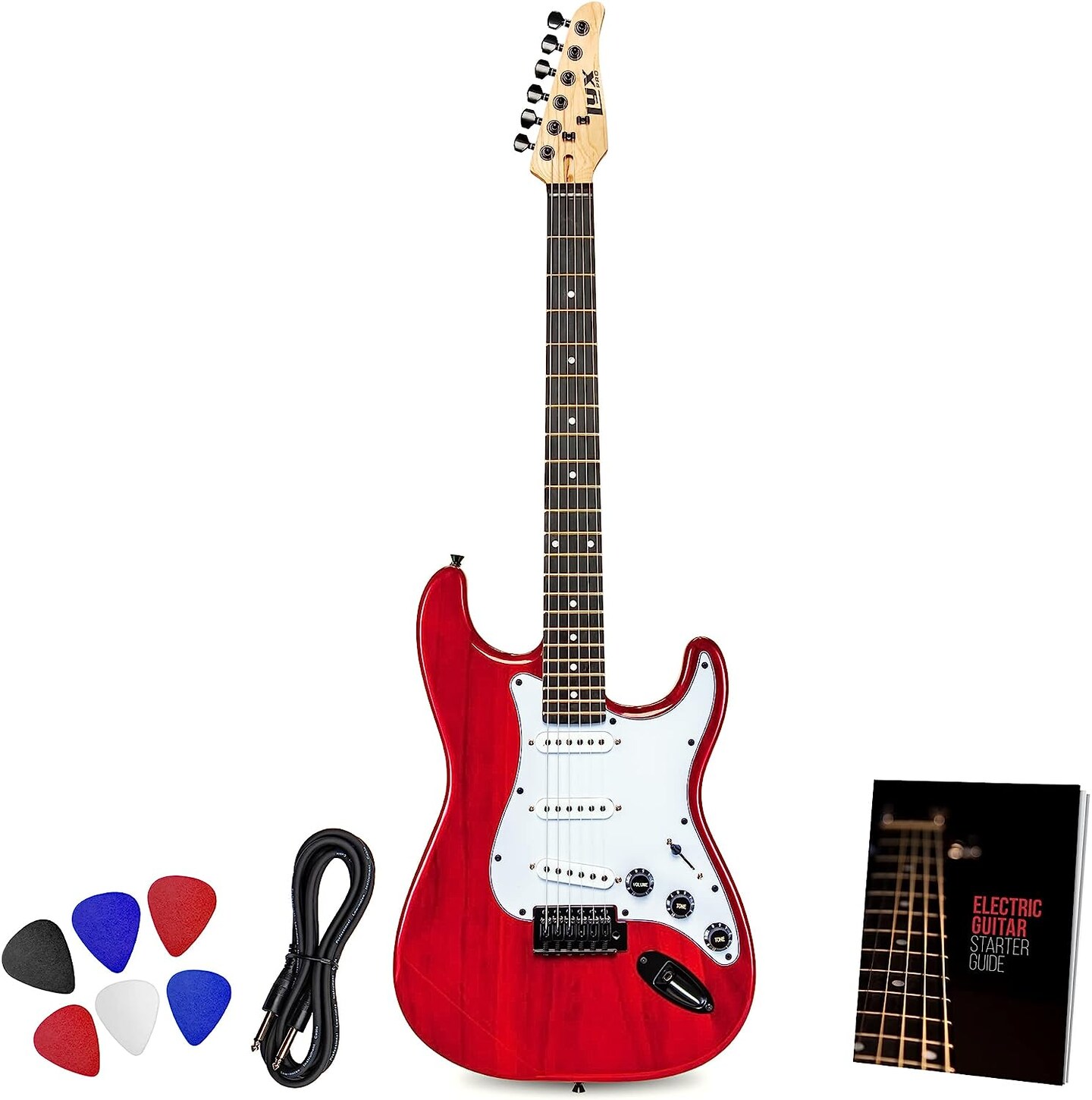 LyxPro 39" Stratocaster Solid Body Beginner Electric Guitar