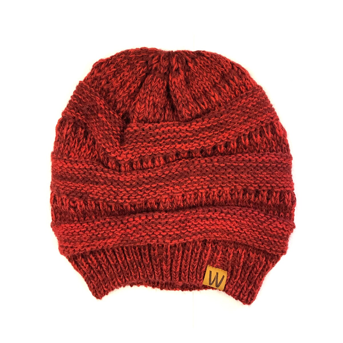 Wrapables Two Tone Knit Winter Beanie Cap Hat