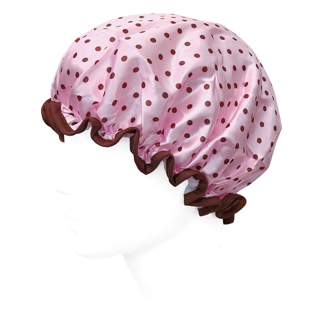 Wrapables Stylish Double Layer Waterproof Shower Caps (Set of 4)