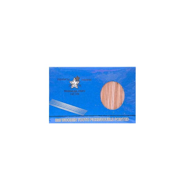 Three Star   Wooden Toothpicks 800 in 1 Pack