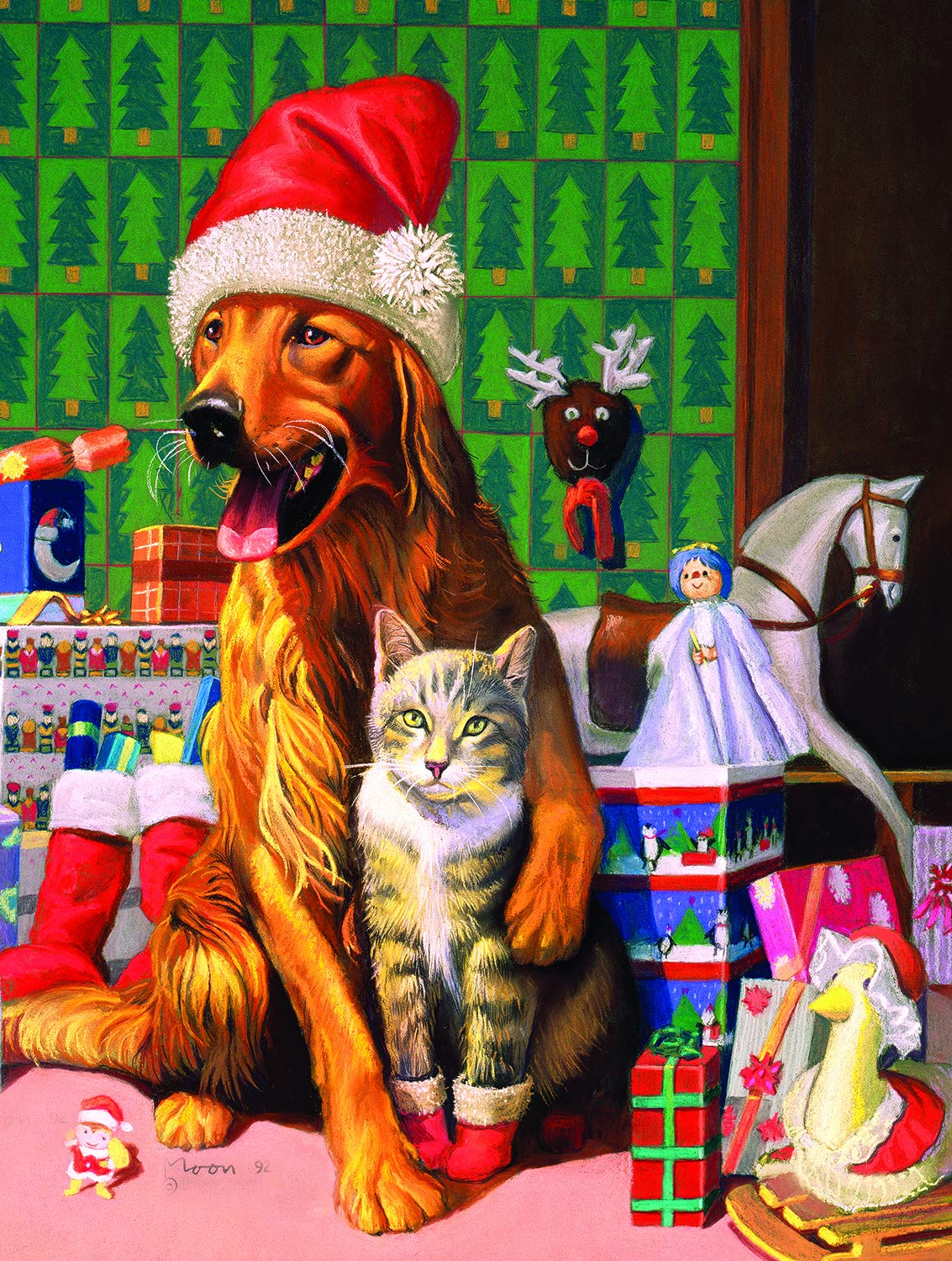 Sunsout The Christmas Spirit 500 pc  Christmas Jigsaw Puzzle 28037
