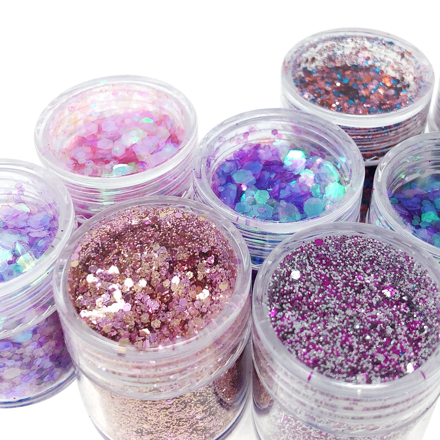 Wrapables Chunky Glitter for Hair Face Makeup Nail Art Decoration (8 Colors)