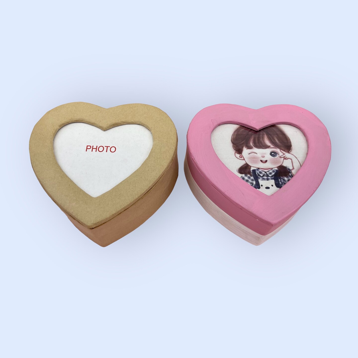 Value Pack of 3 Heart Photo Box - Small