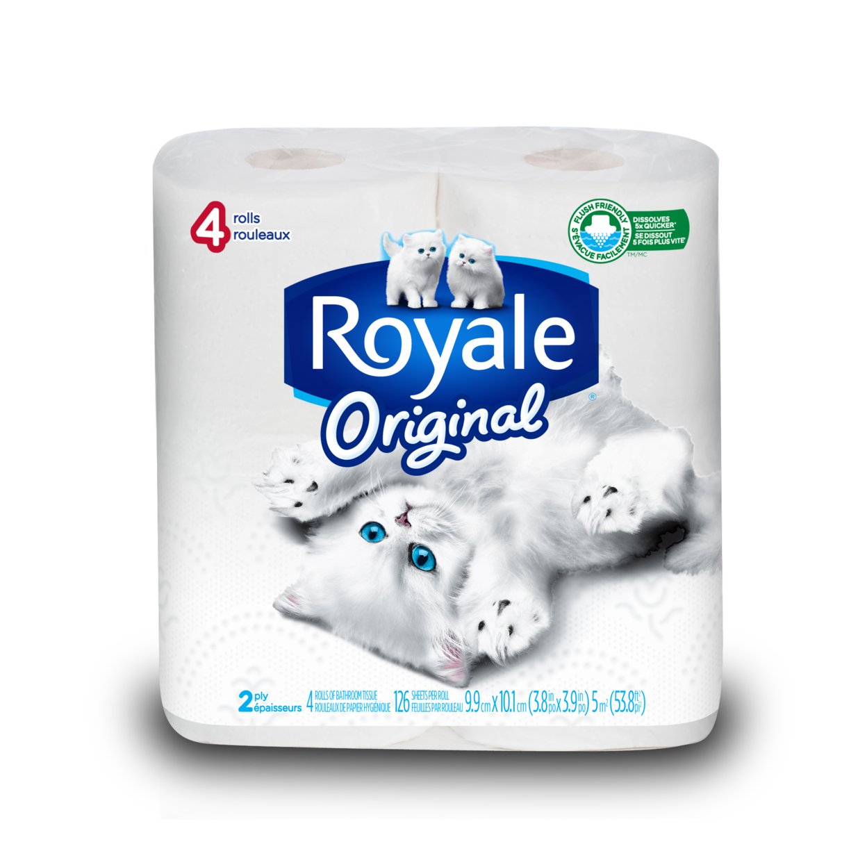 Royale   Bathroom Tissue (4 Rolls) 701300
