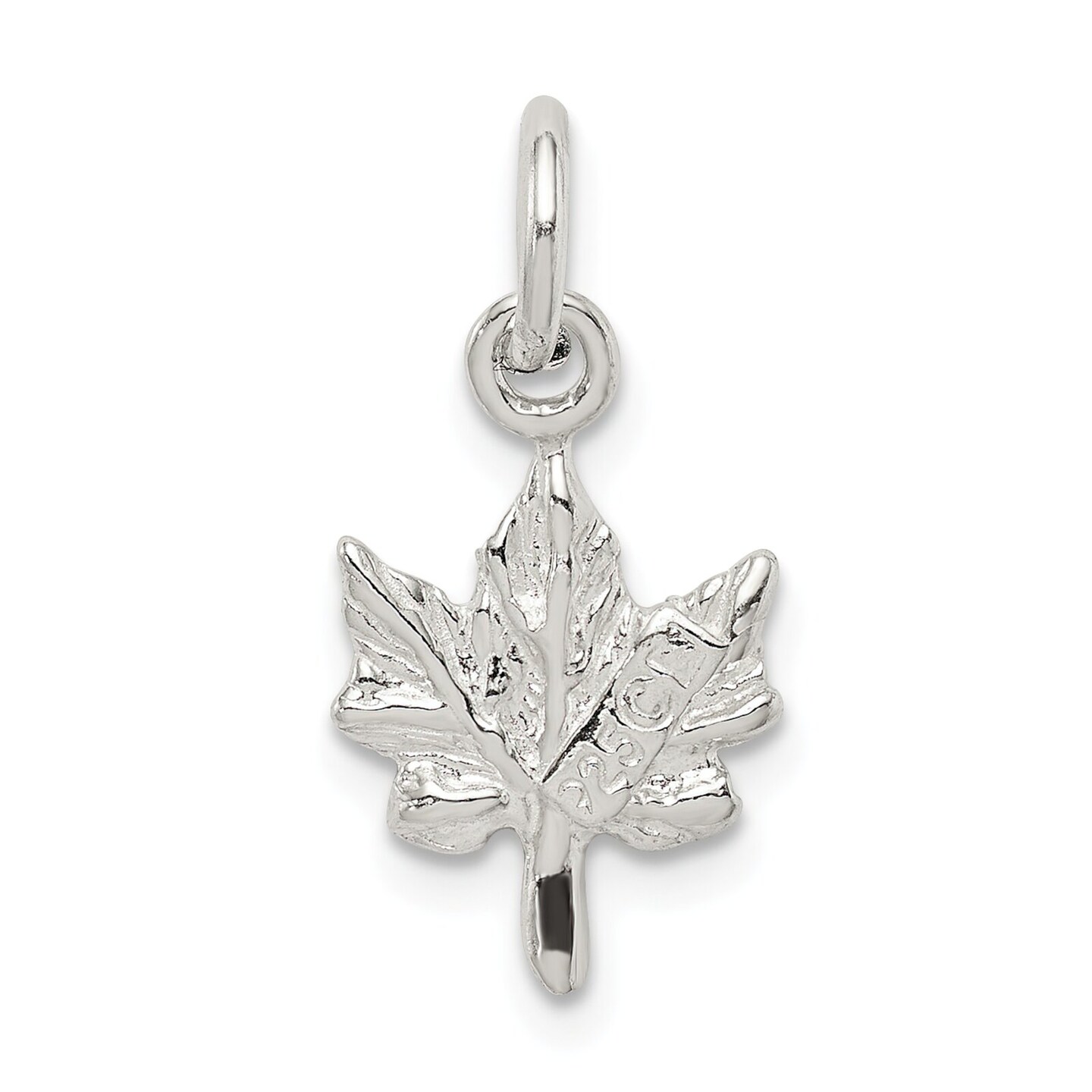 Sterling Silver Maple Leaf Charm Jewelry FindingKing 17mm x 11mm
