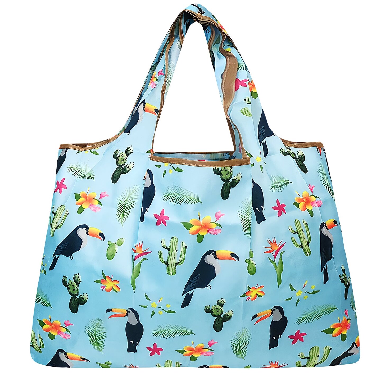 Wrapables Large Foldable Tote Nylon Reusable Grocery Bags