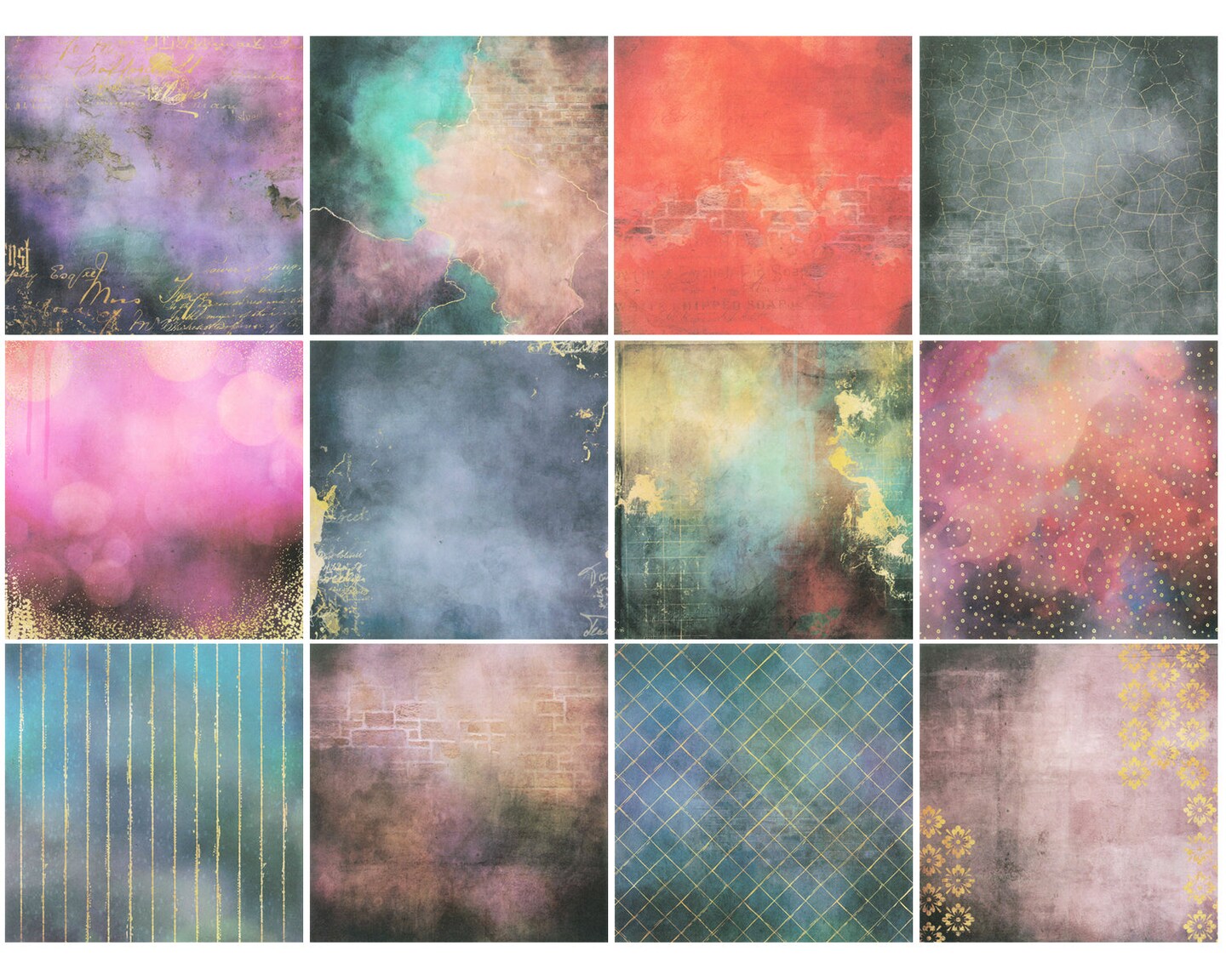 Wrapables 6x6 Decorative Single-Sided Scrapbook Paper for Arts &#x26; Crafts Projects, Scrapbooking, Card-Making