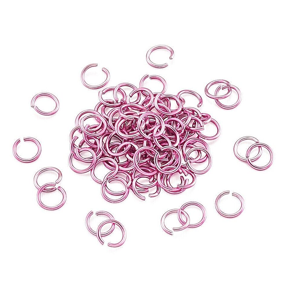Kitcheniva Aluminum Jump Rings Jewelry Craft 6mm 400 Pcs