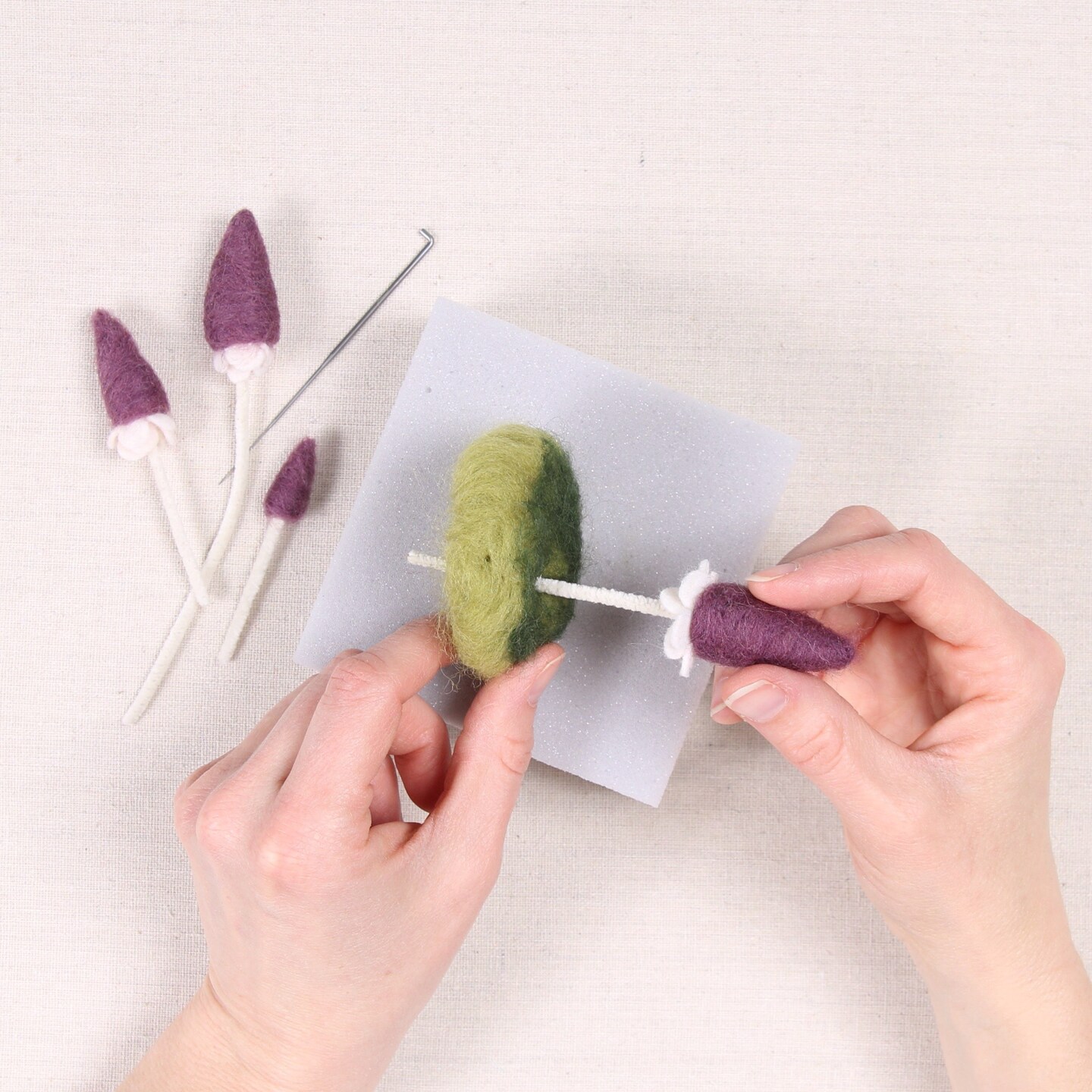 Mushroom Needle Felting Kit, Pixie Parasol