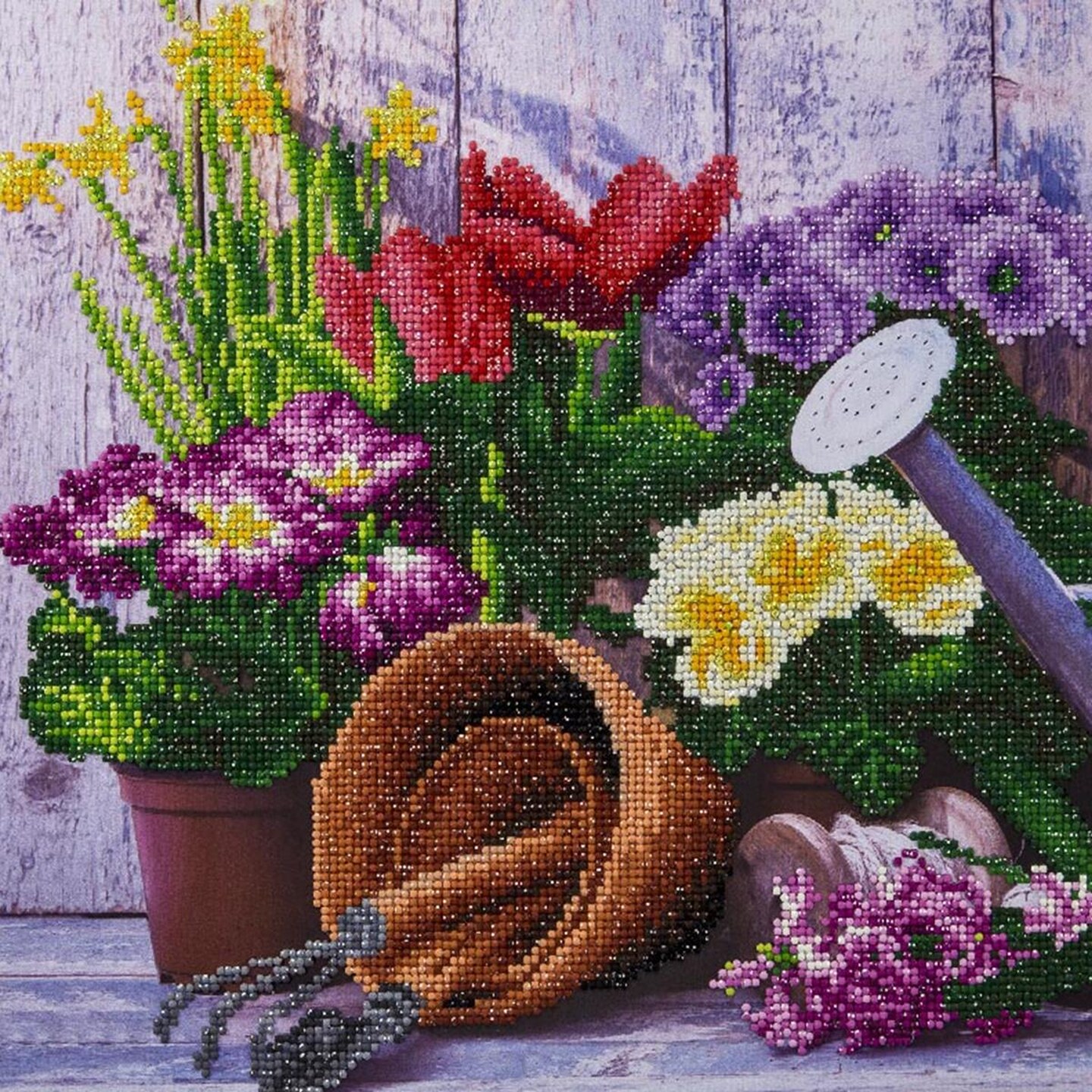 DIAMOND ART BY LEISURE ARTS Diamond Painting Kits For Adults 14&#x22;x18&#x22; Advanced Spring Gardening, Full Drill, Diamond Art Kits, Dimond Art, Diamond Art for Adults, Diamond Art Kit