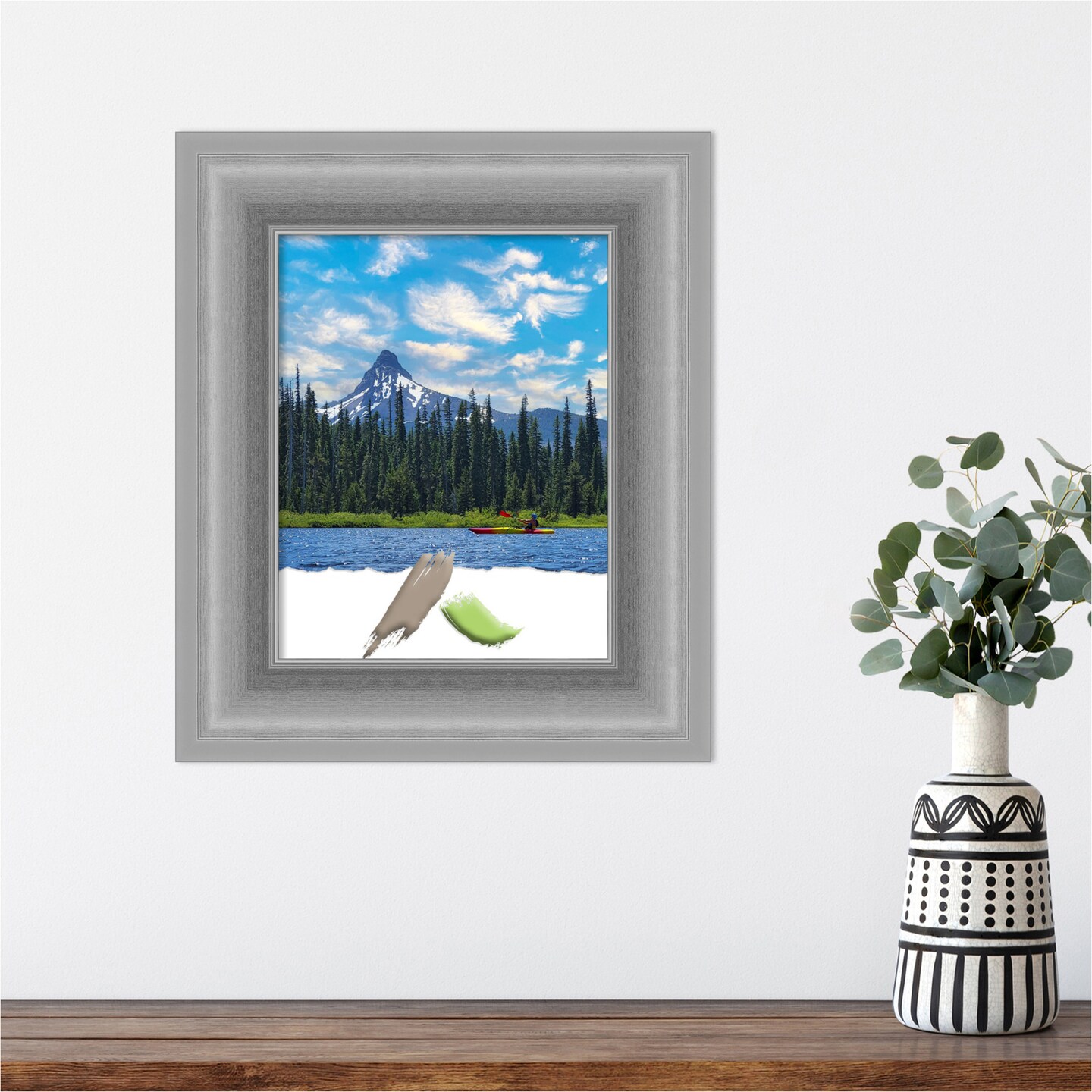 Peak Polished Nickel Picture Frame, Photo Frame, Art Frame