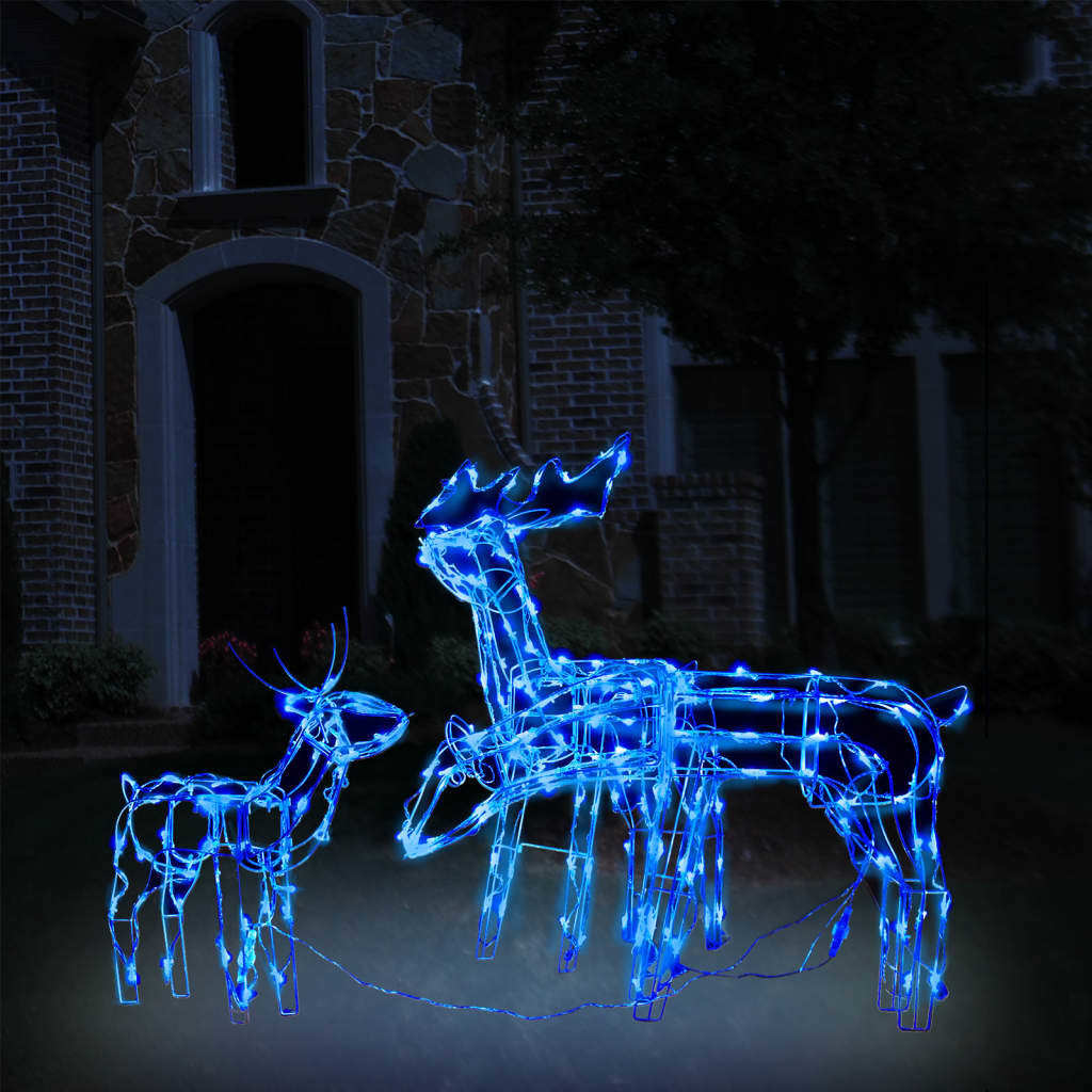 3 Piece Christmas Light Display Reindeers with 229 LEDs