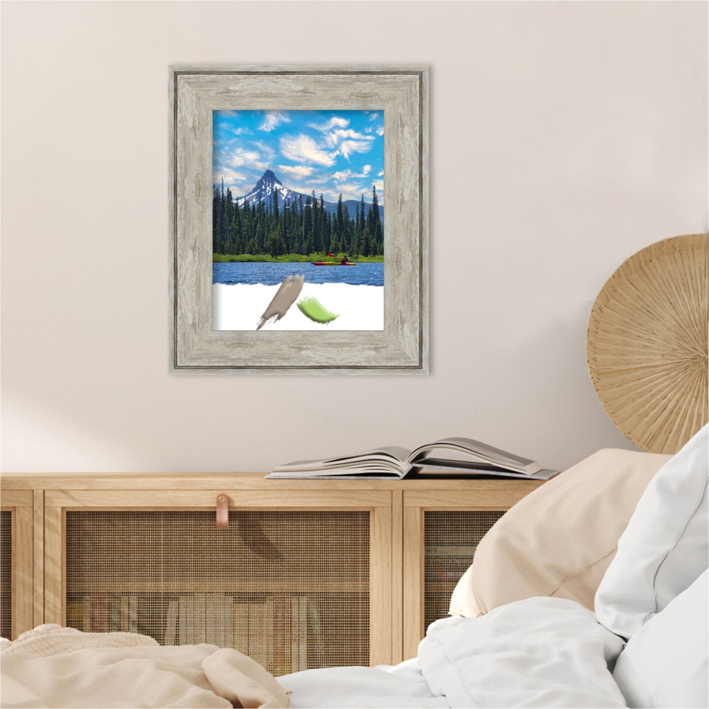 Crackled Metallic Picture Frame, Photo Frame, Art Frame