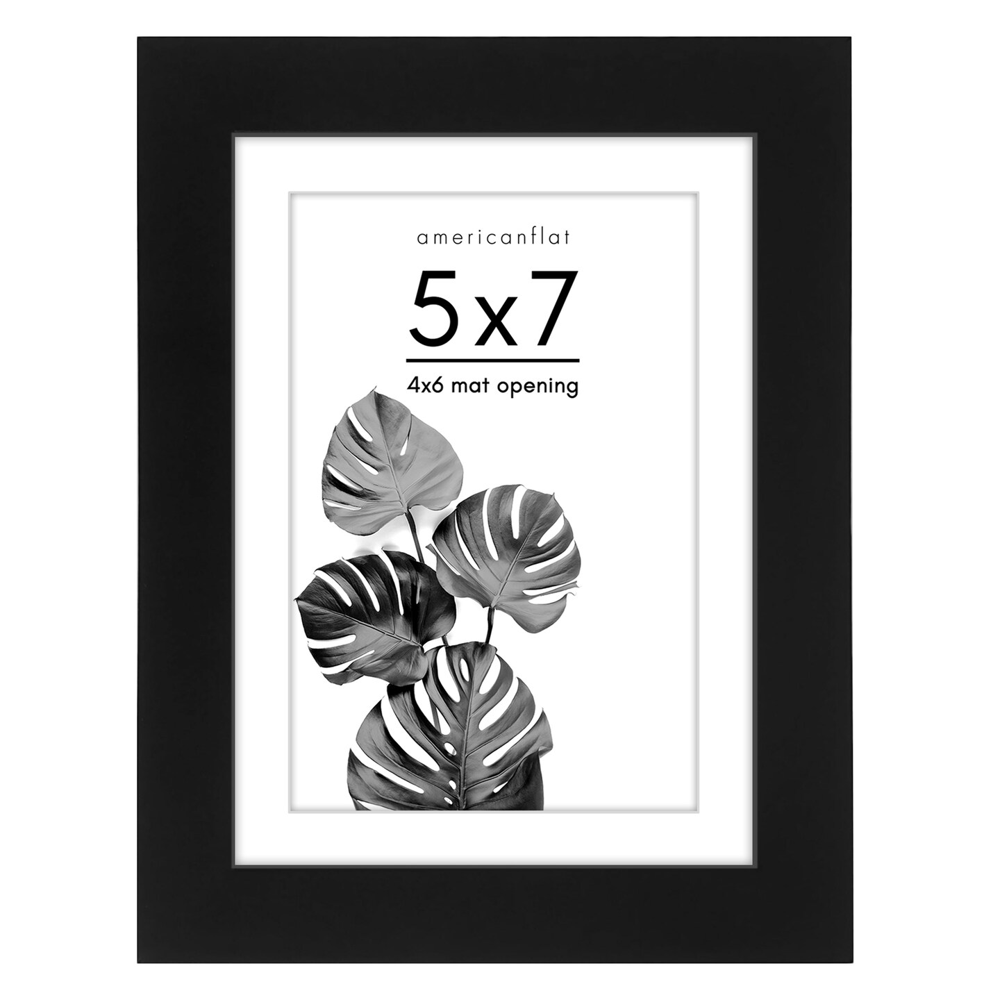 Americanflat Picture Frame with Mat - Photo Frame for Wall Display - Shatter Resistant Glass - Adjustable Hanging Hardware - Includes Easel