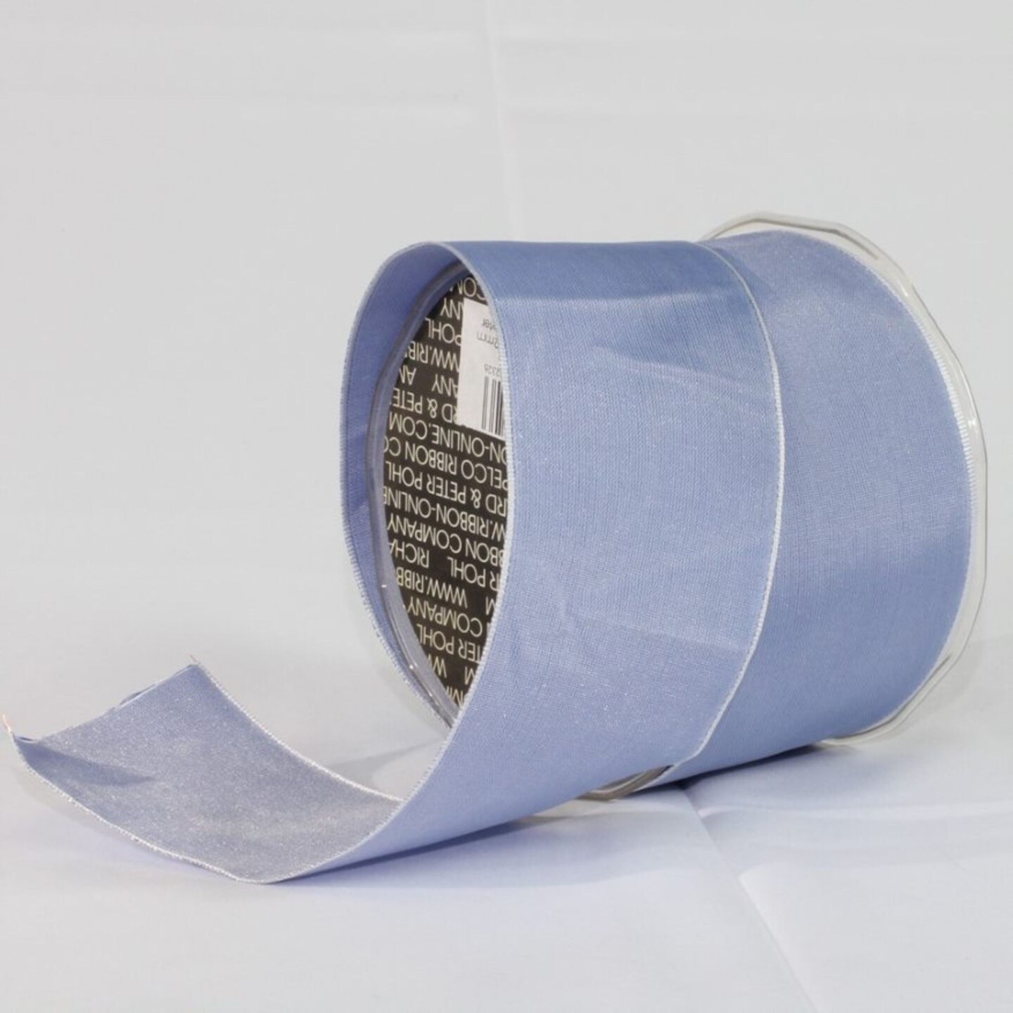 The Ribbon People Blue and Silver Solid Wired Craft Ribbon 2.5&#x22; x 27 Yards