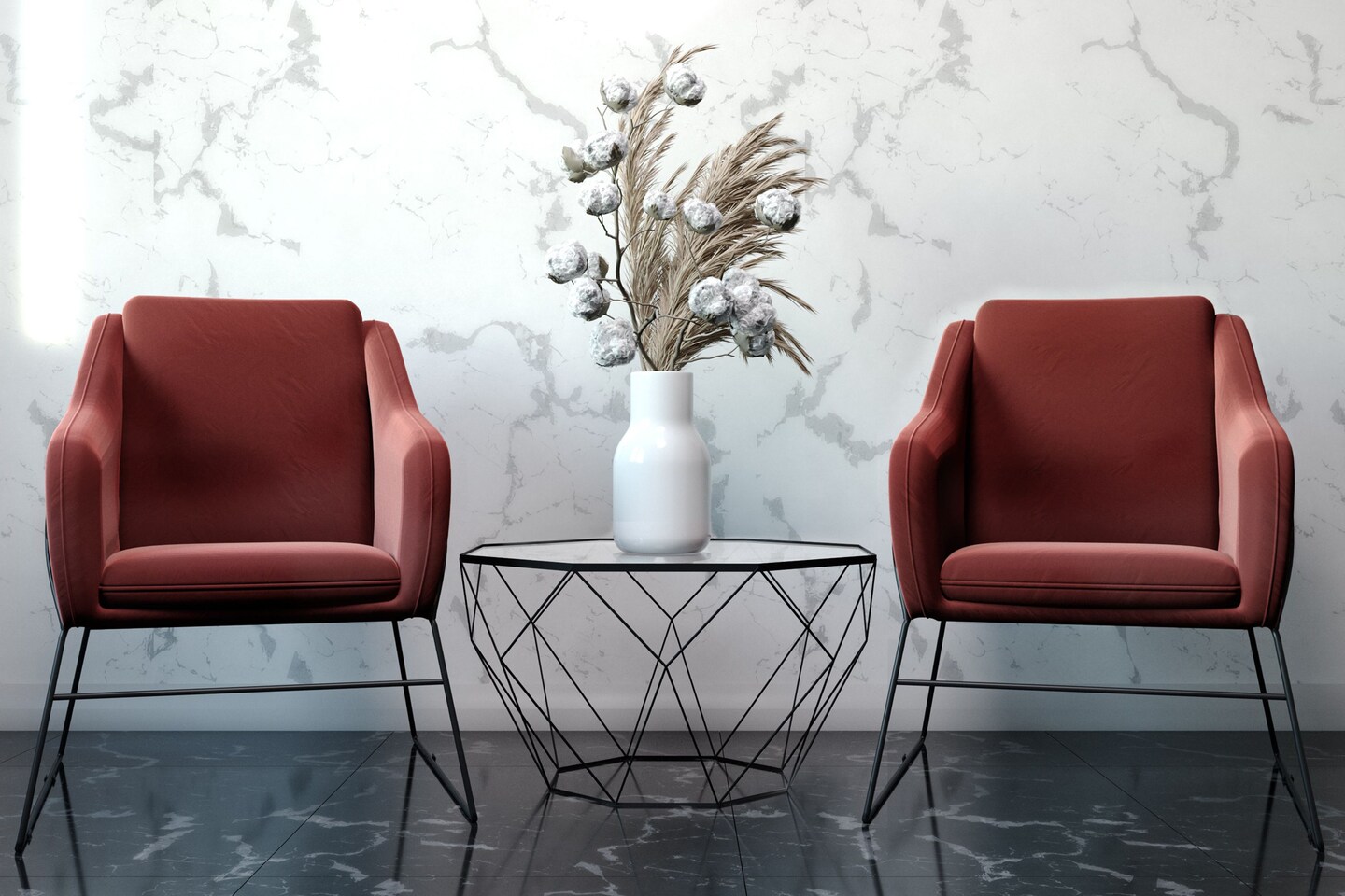 LeisureMod Harmony Velvet Accent Armchair