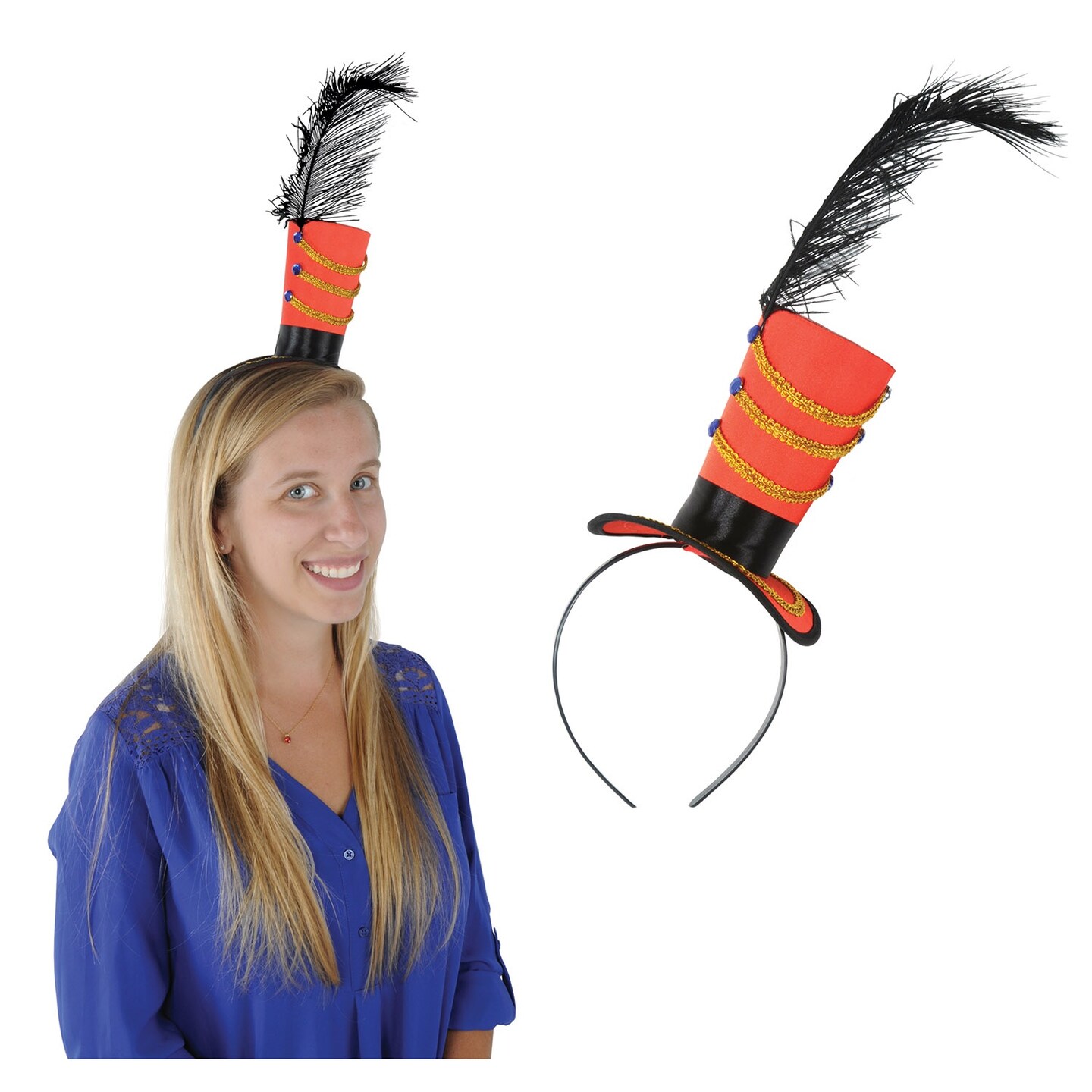 Party Central Club Pack of 12 Majorette Hat Headband Costume Accessories 5&#x22;