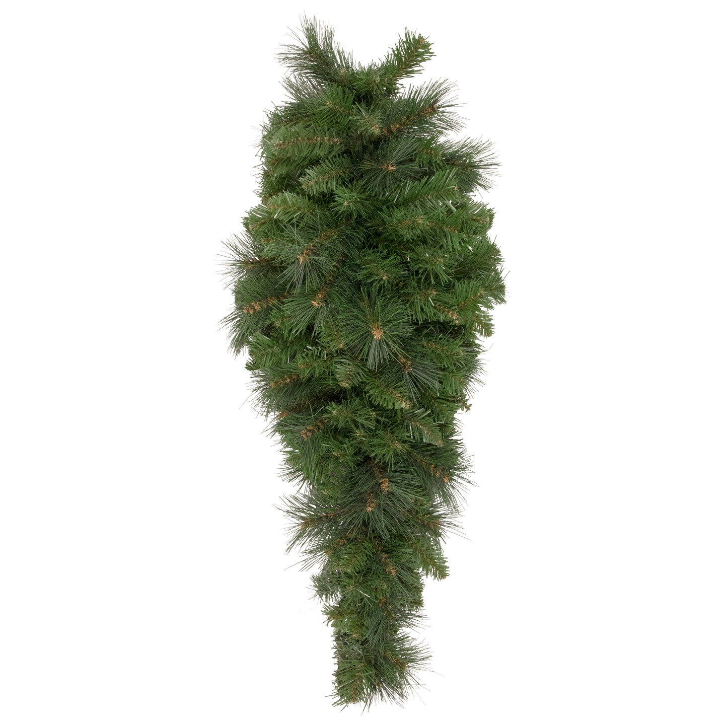 Northlight 32&#x22; Beaver Pine Artificial Christmas Teardrop Swag, Unlit