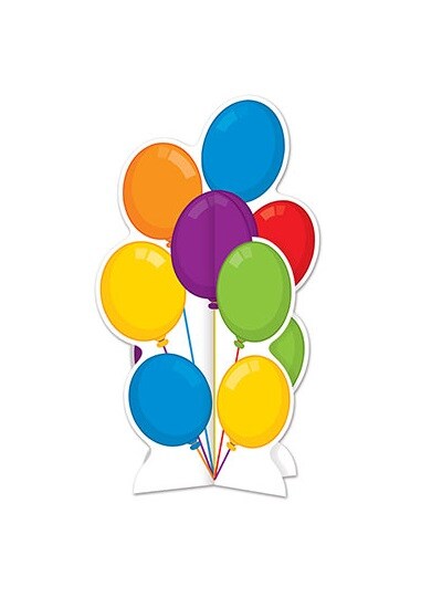 Party Central Pack of 12 Vibrantly Colored 3-D Balloons Centerpiece Party Table Decors 10.5&#x22;