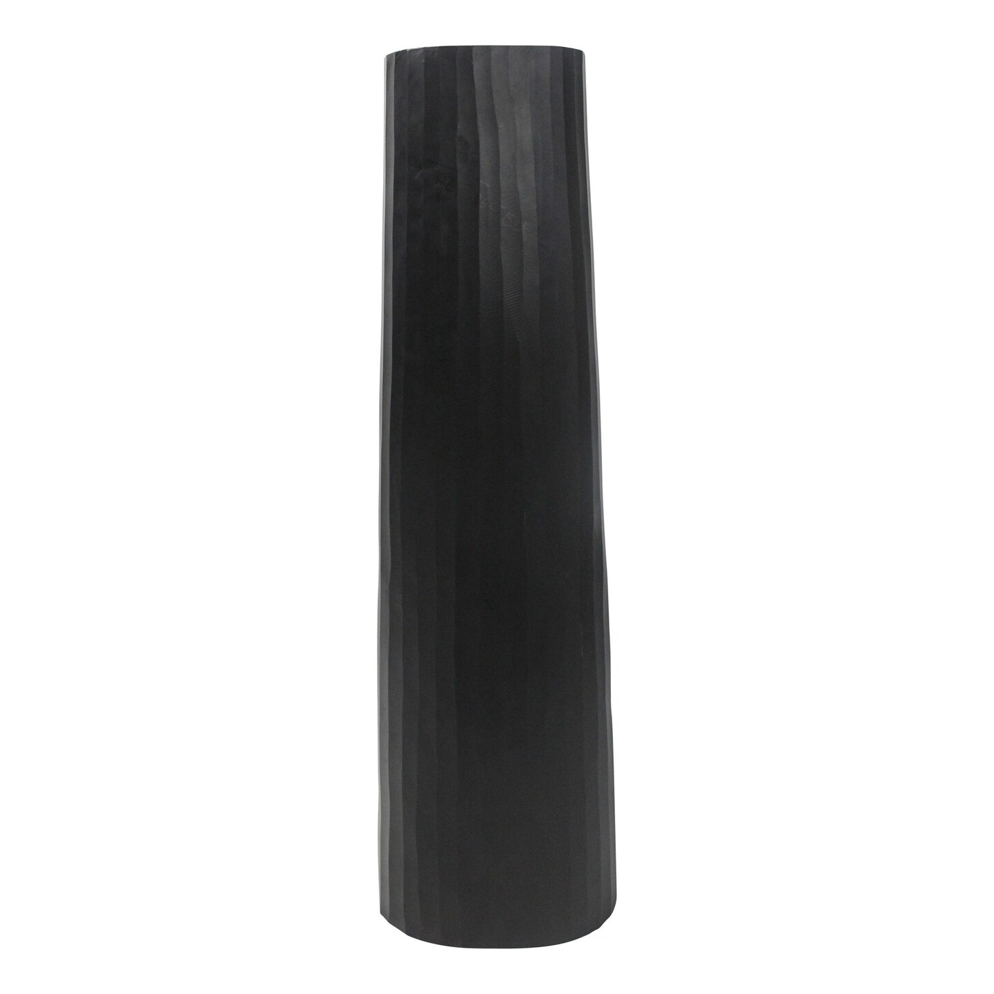 Kingston Living Matte Finish Textured Cylindrical Vase - 36" - Black