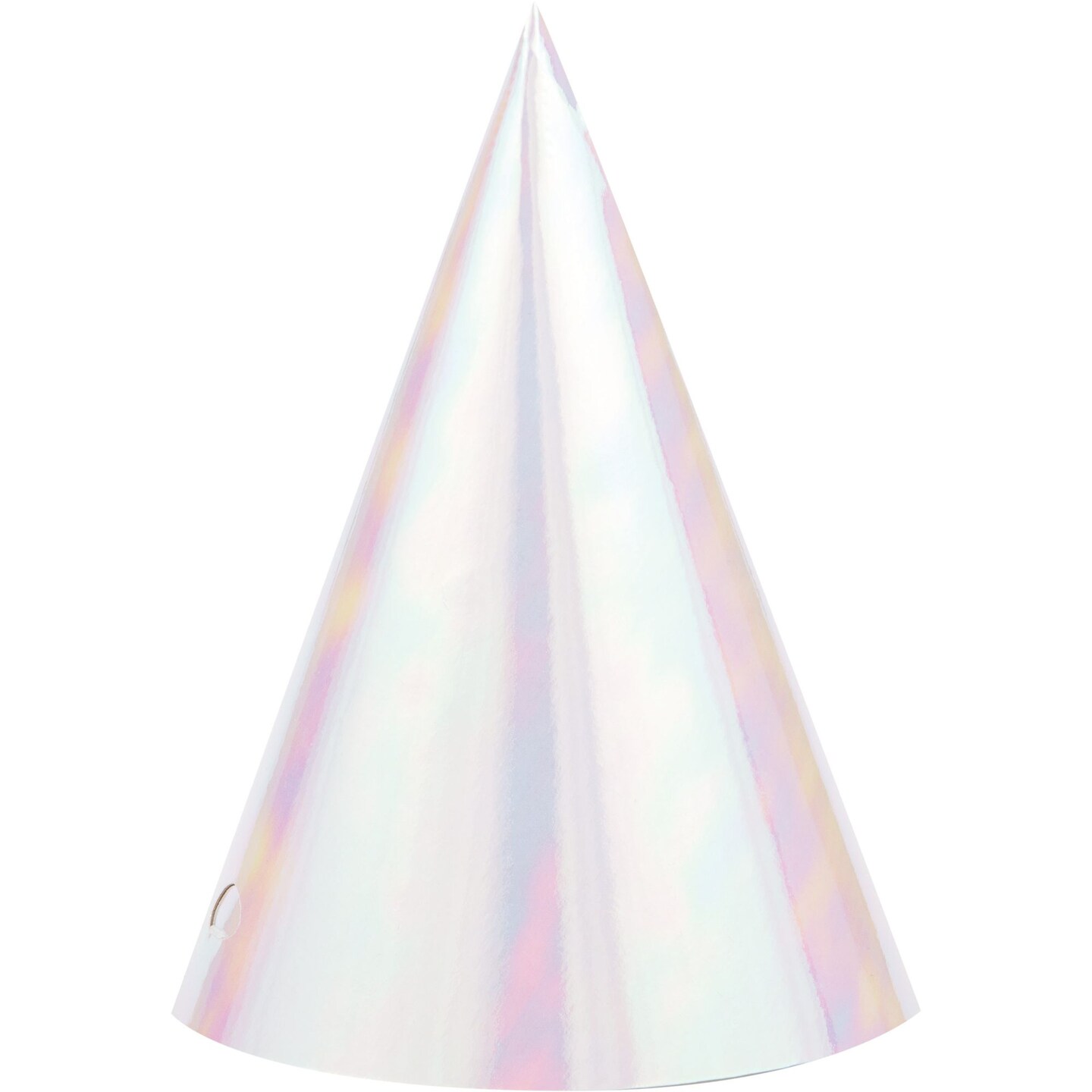 Party Central Club Pack of 96 Pink and White Triangular Birthday Party Hats 6.25"