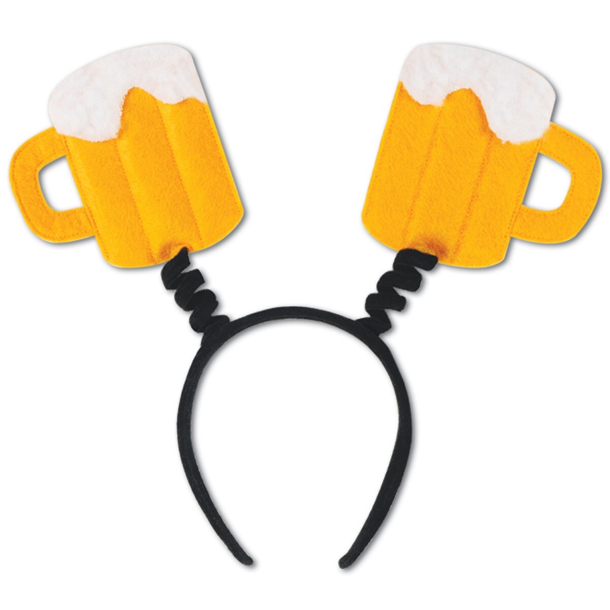 Party Central Club Pack of 12 Frosty Beer Mug Unisex Adult Boppers Headband Costume Accessories - One Size