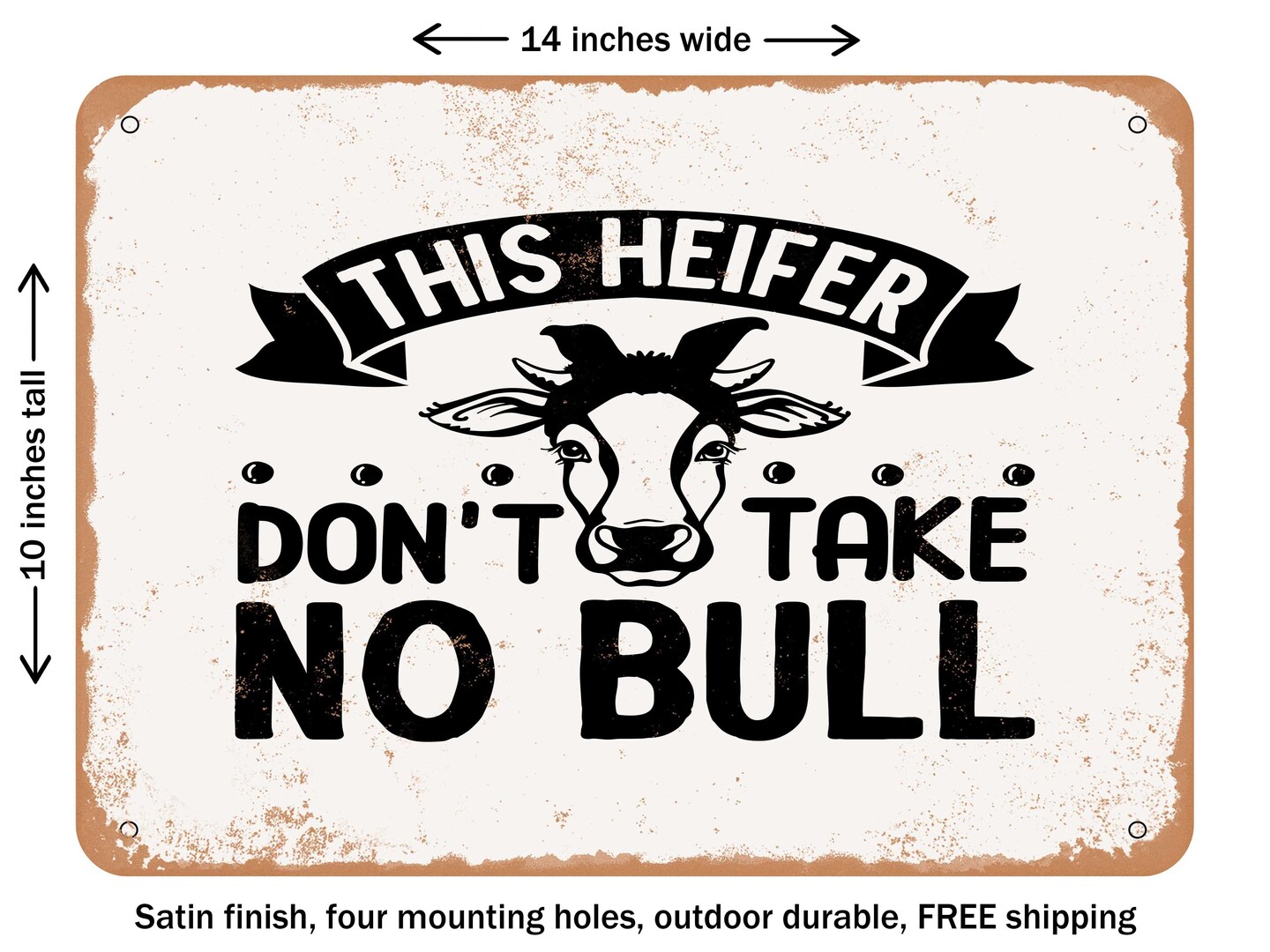 Lustiges Mauspad 'This Heifer Don't Take No Bull' – Aquarell-Blumen, Kuh-Motiv Für Büro & Schreibtisch