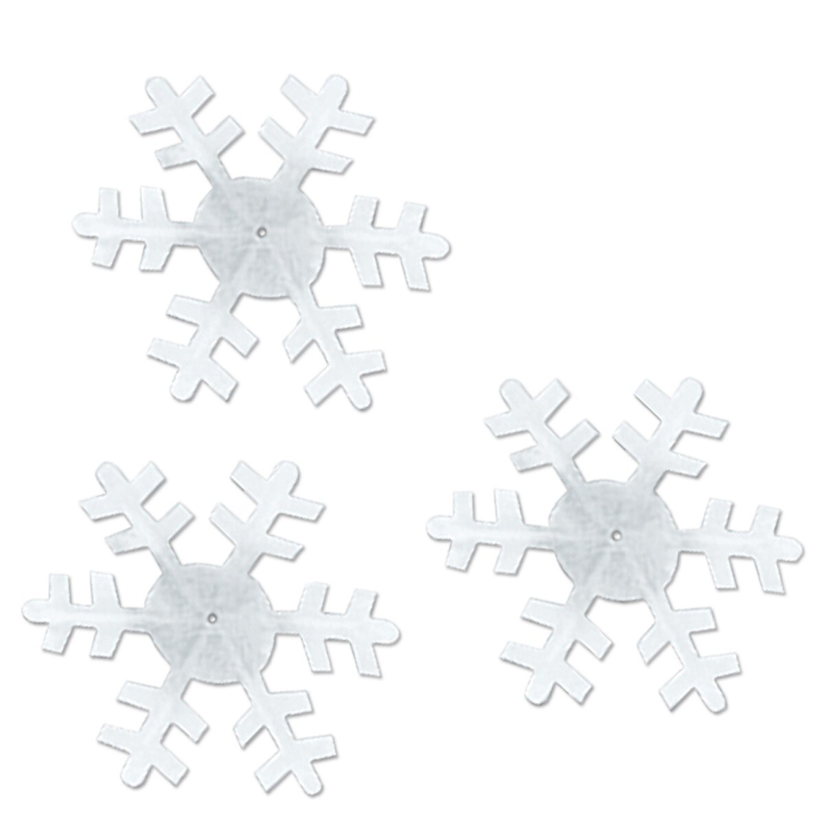 Beistle Club Pack of 360 Ivory White Winter Snowflake Cutout Christmas Decorations 3.5-4.5&#x22;
