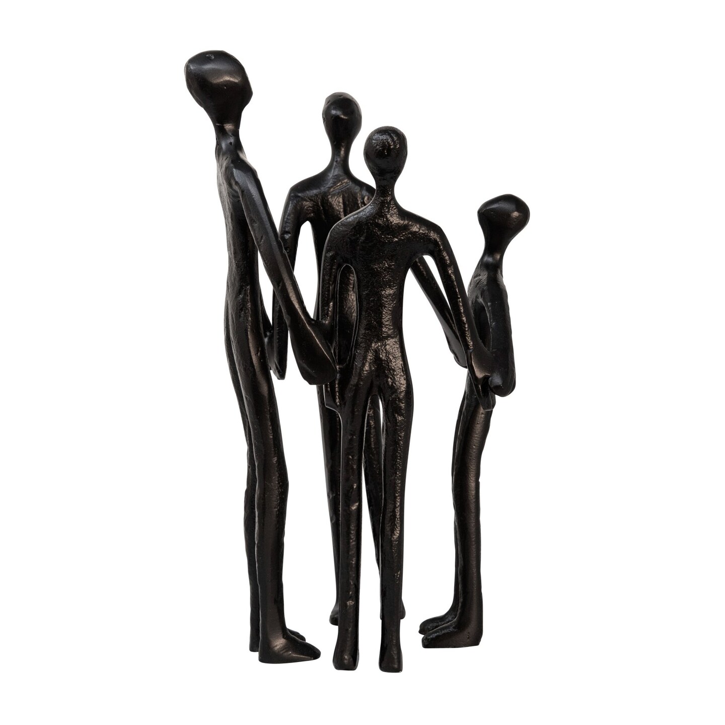 Kingston Living 12&#x22; Charcoal Black Family of 4 Tabletop Decor