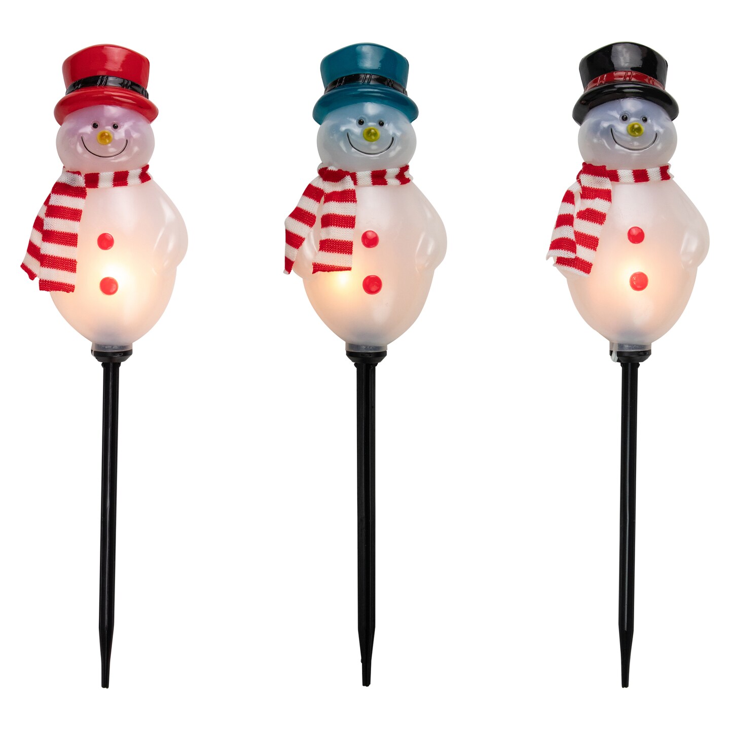 Northlight Set of 3 Snowmen Christmas Pathway Markers 16&#x22;