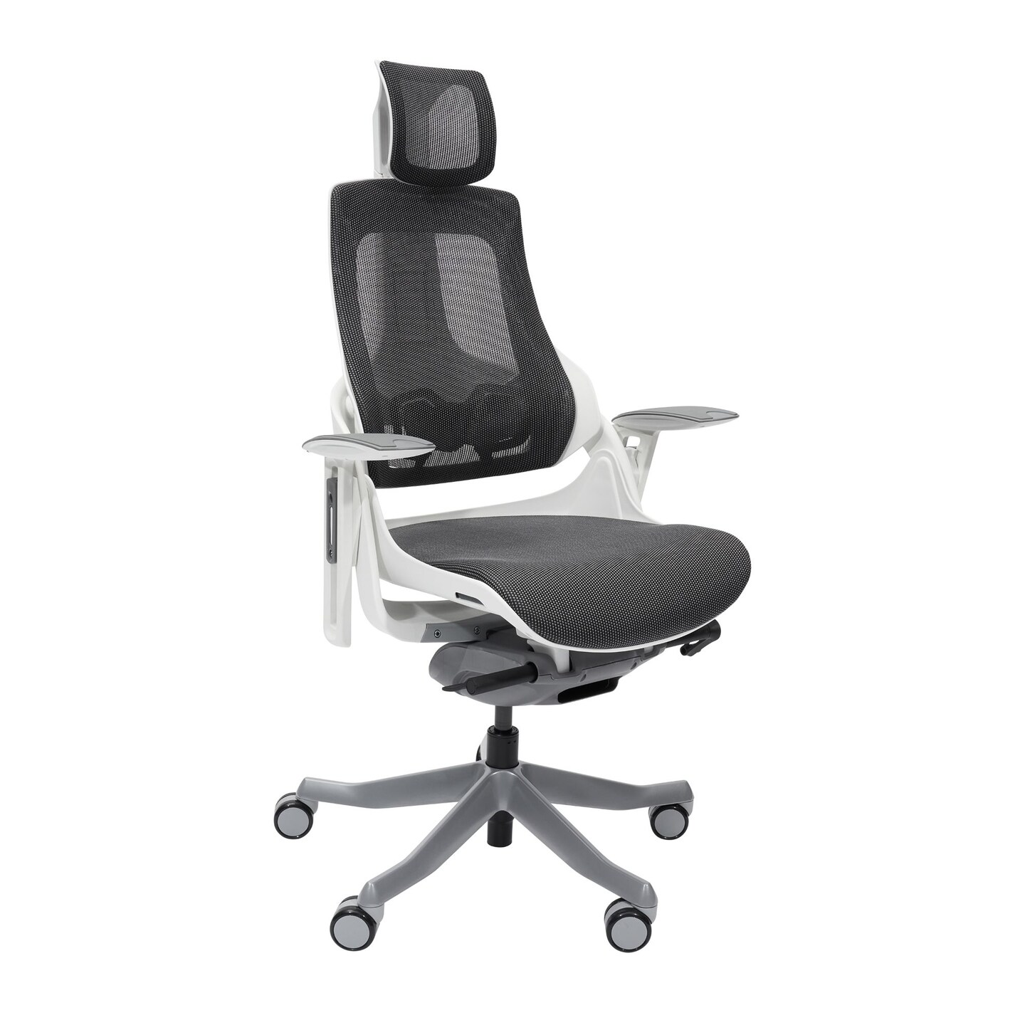 Techni Office Solutions 60" Gray and White Ergonomic Executive Chair