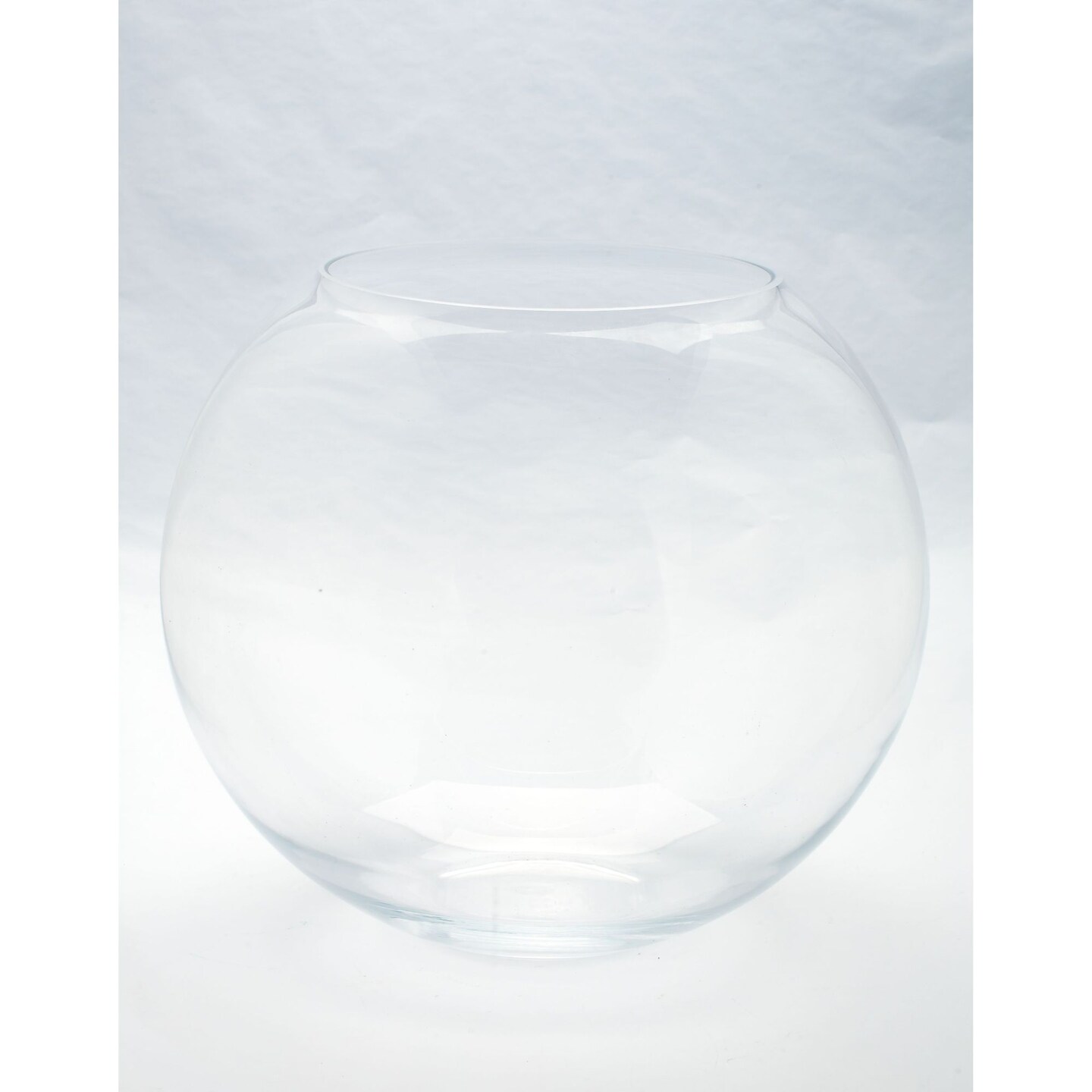 CC Home Furnishings 14&#x22; Clear Glass Bubble Bowl Floating Tealight Candle Holder