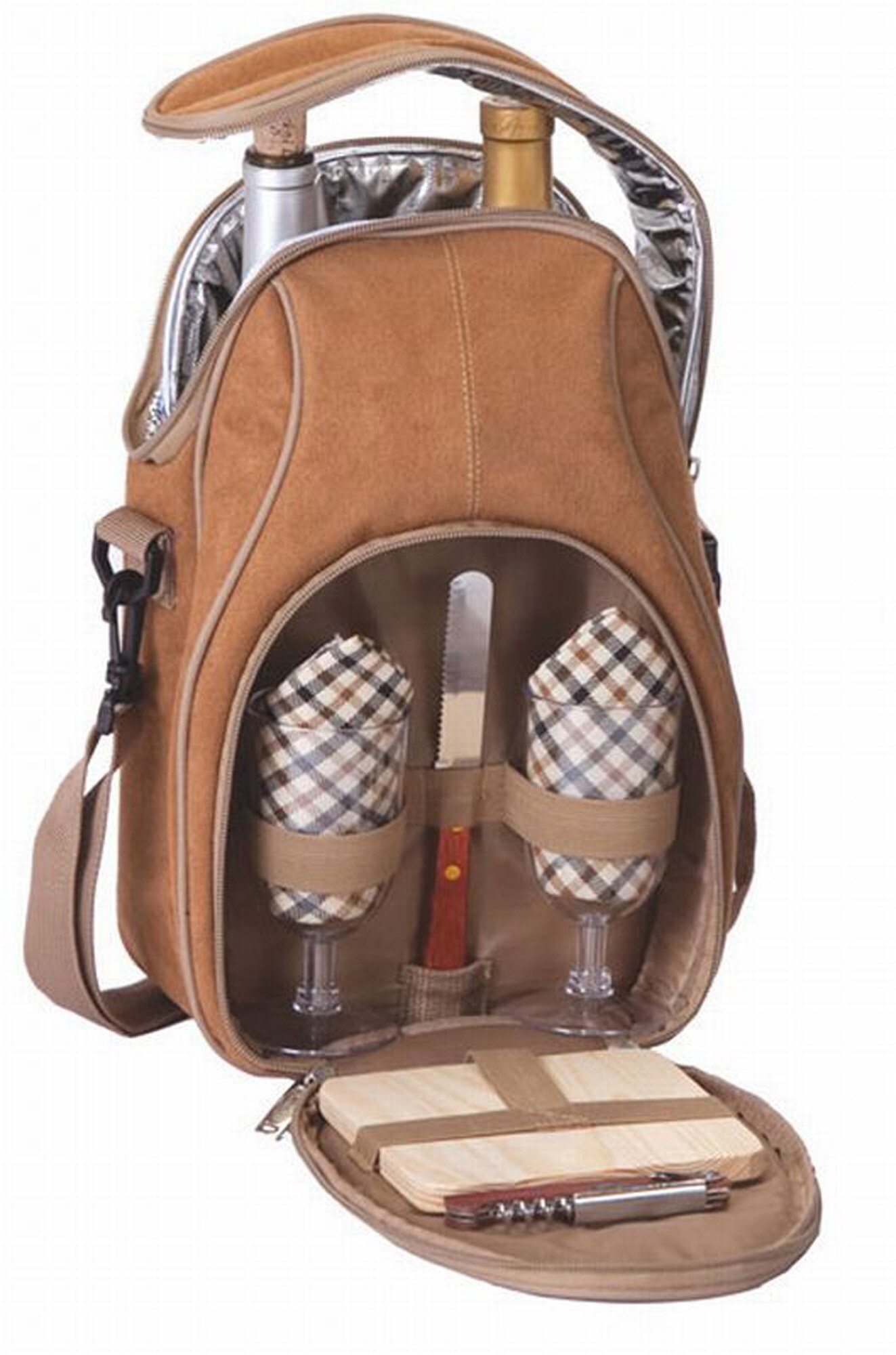 Home Collection Leather Bottle Carrier - Home Collection