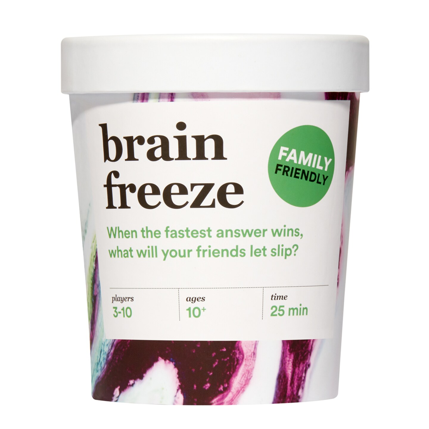 Brain Freeze Family Card Game: The Speak-Before-You-Think Party Game for All Ages - Family Edition