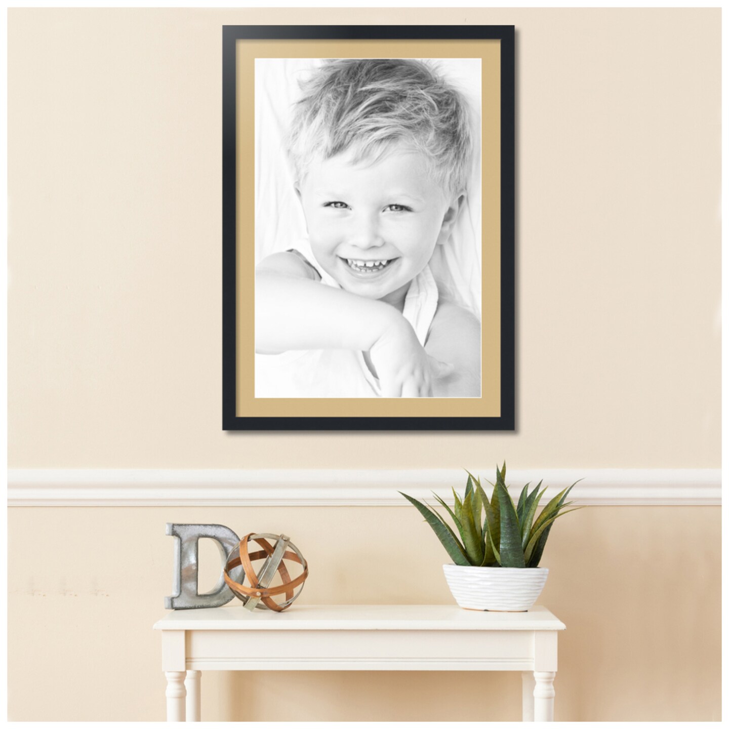 ArtToFrames 24x34 Matted Picture Frame with 20x30 Single Mat Photo  Opening Framed in 1.25 Black and 2 Mat (FWM-3926-24x34)